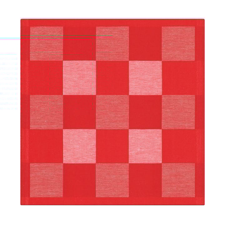 Schack 냅킨 레드 - 35x35 cm - Ekelund Linneväveri | 에켈룬드 린네바베리