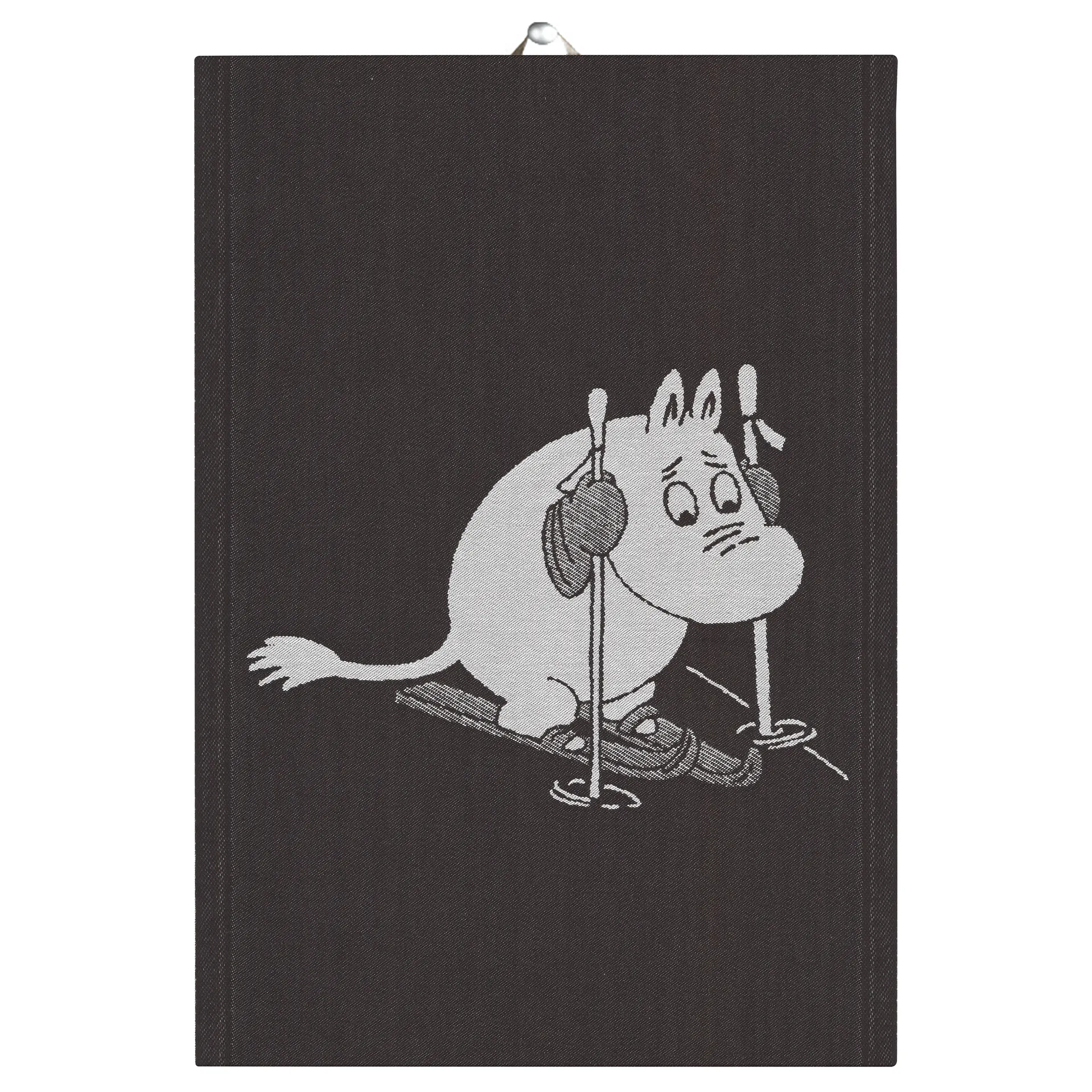 Skiing 주방타올 35x50 cm, black Ekelund Linneväveri | 에켈룬드 린네바베리