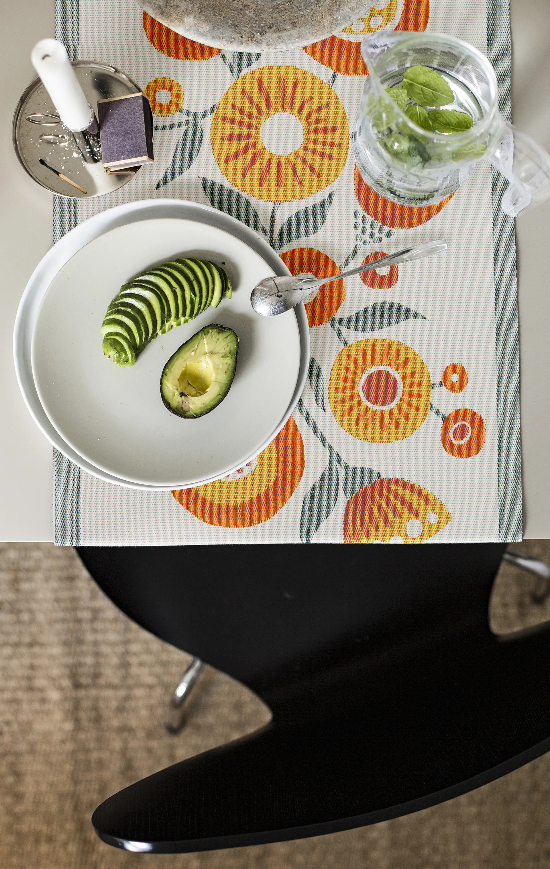 Solblomma 러너, 35x100 cm Ekelund Linneväveri | 에켈룬드 린네바베리