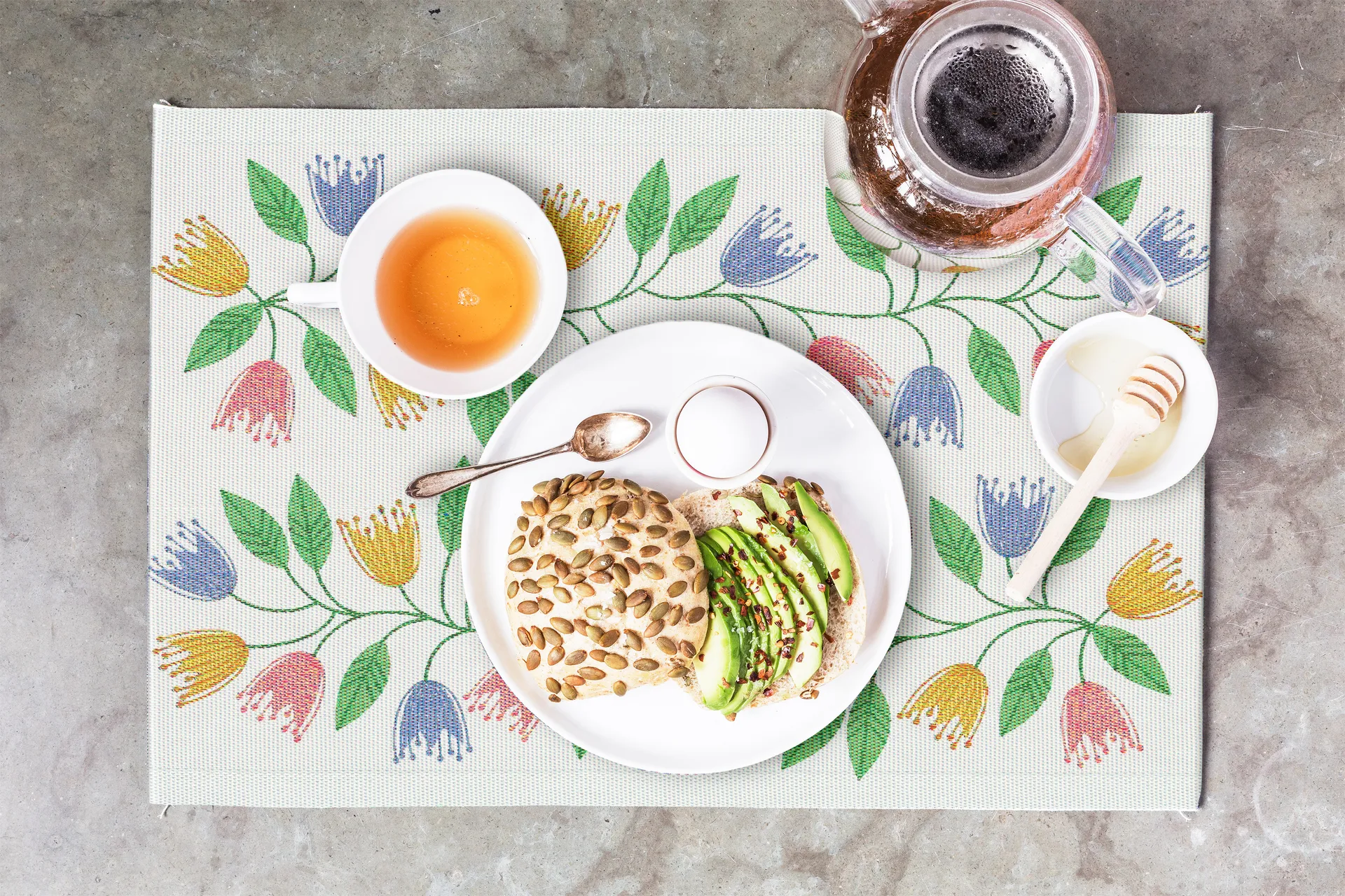 Stjärnflida 테이블매트, 35x48 cm Ekelund Linneväveri | 에켈룬드 린네바베리