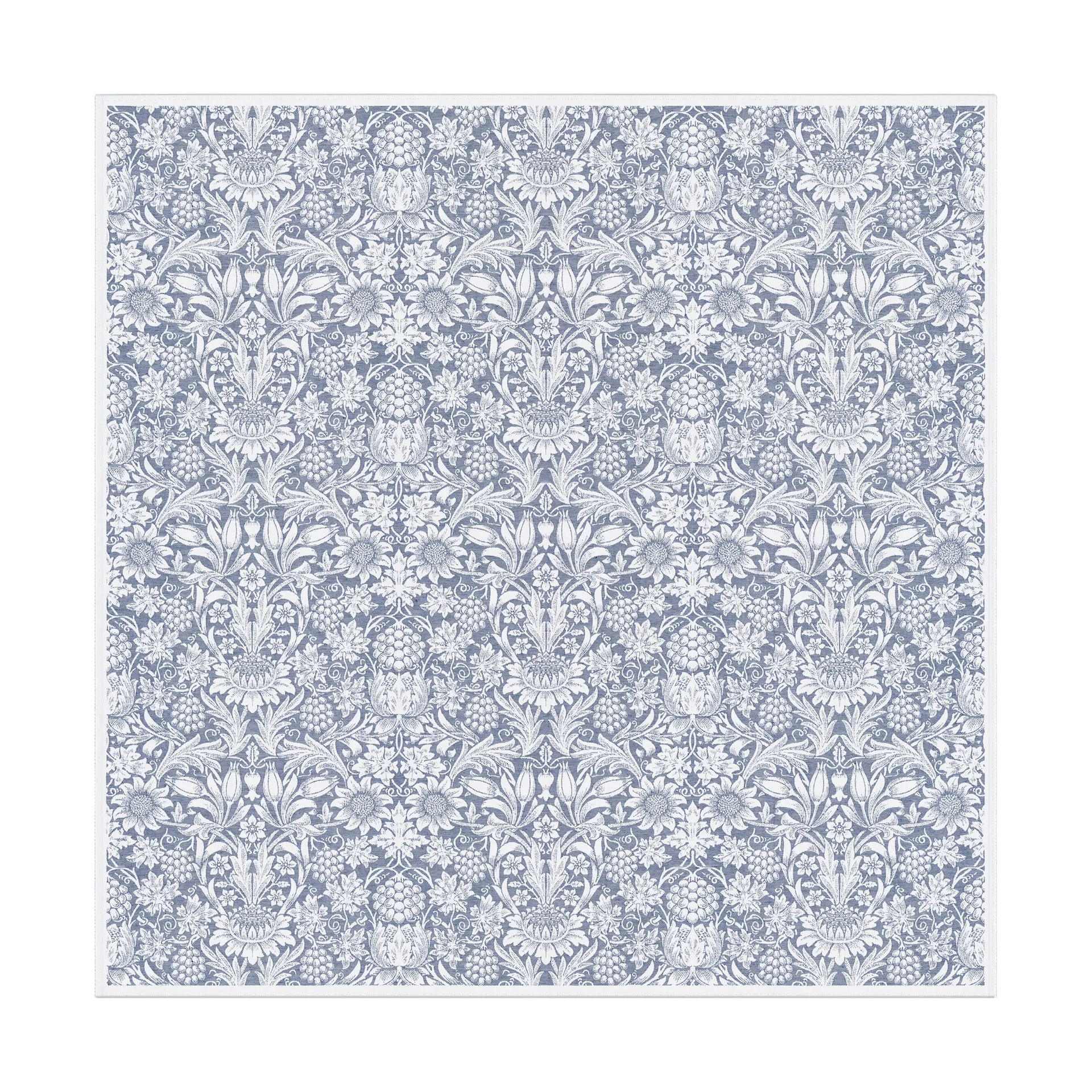 Sunflower 테이블클로스 150x150 cm, Blue Ekelund Linneväveri | 에켈룬드 린네바베리