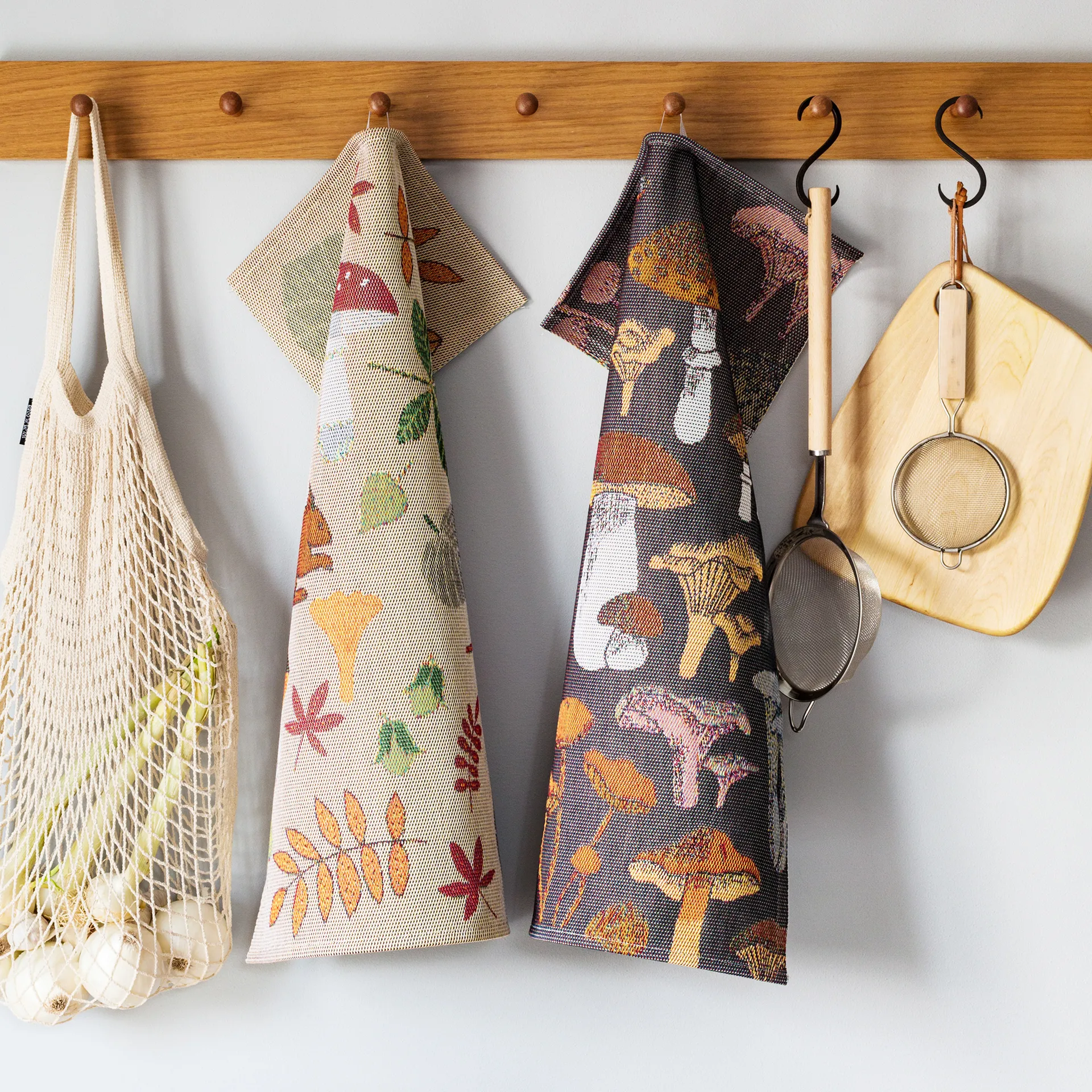 Svamplöv 주방타올 40x60 cm, multi Ekelund Linneväveri | 에켈룬드 린네바베리