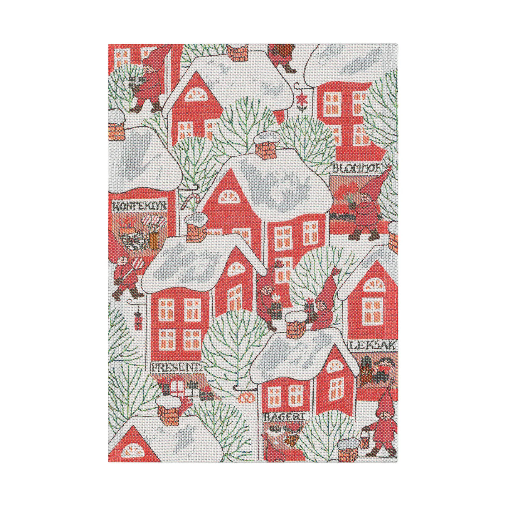 Tomtebyn 주방 타월 35x50 cm, Red Ekelund Linneväveri | 에켈룬드 린네바베리