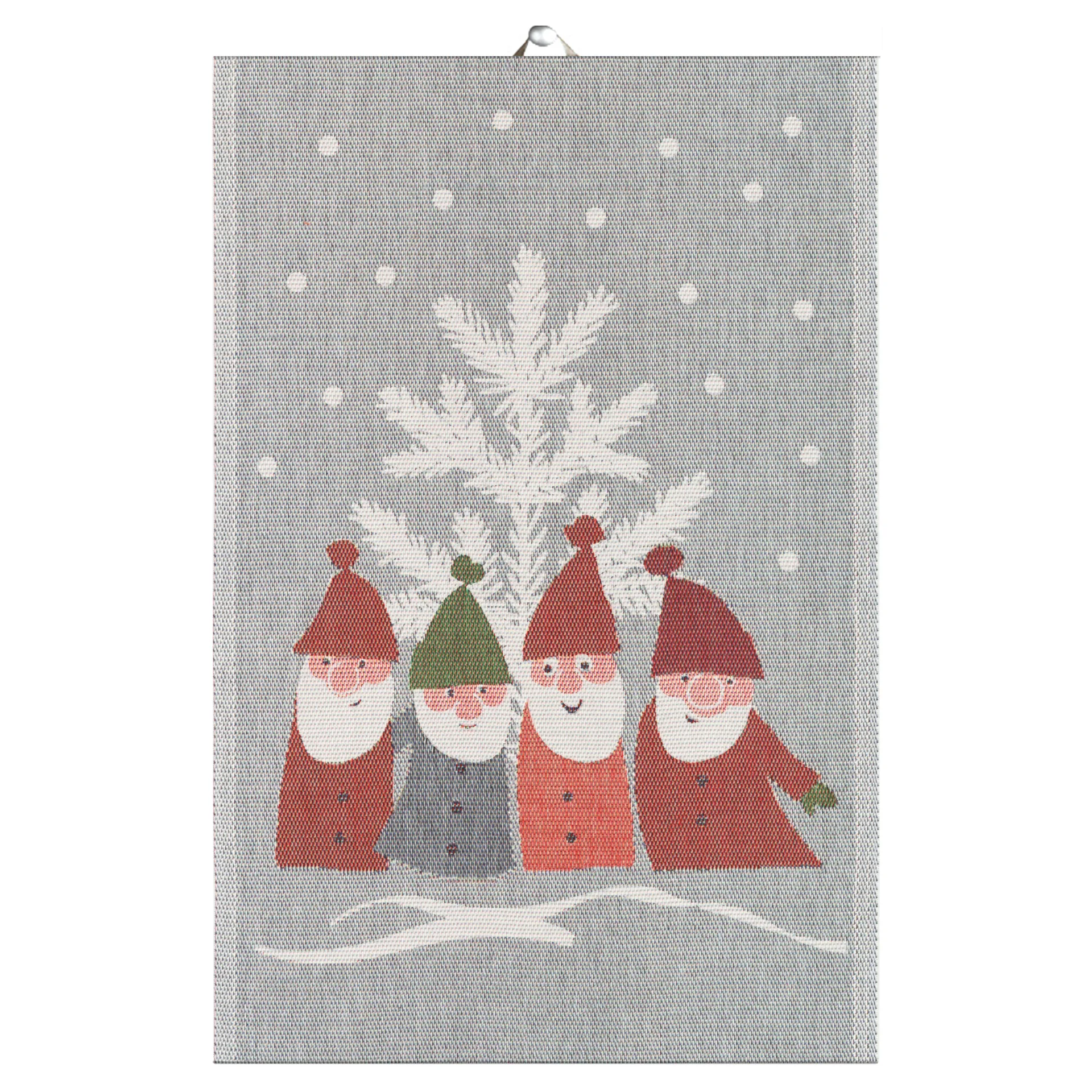 Tomtemöte  주방타올 40x60 cm, Grey-white Ekelund Linneväveri | 에켈룬드 린네바베리