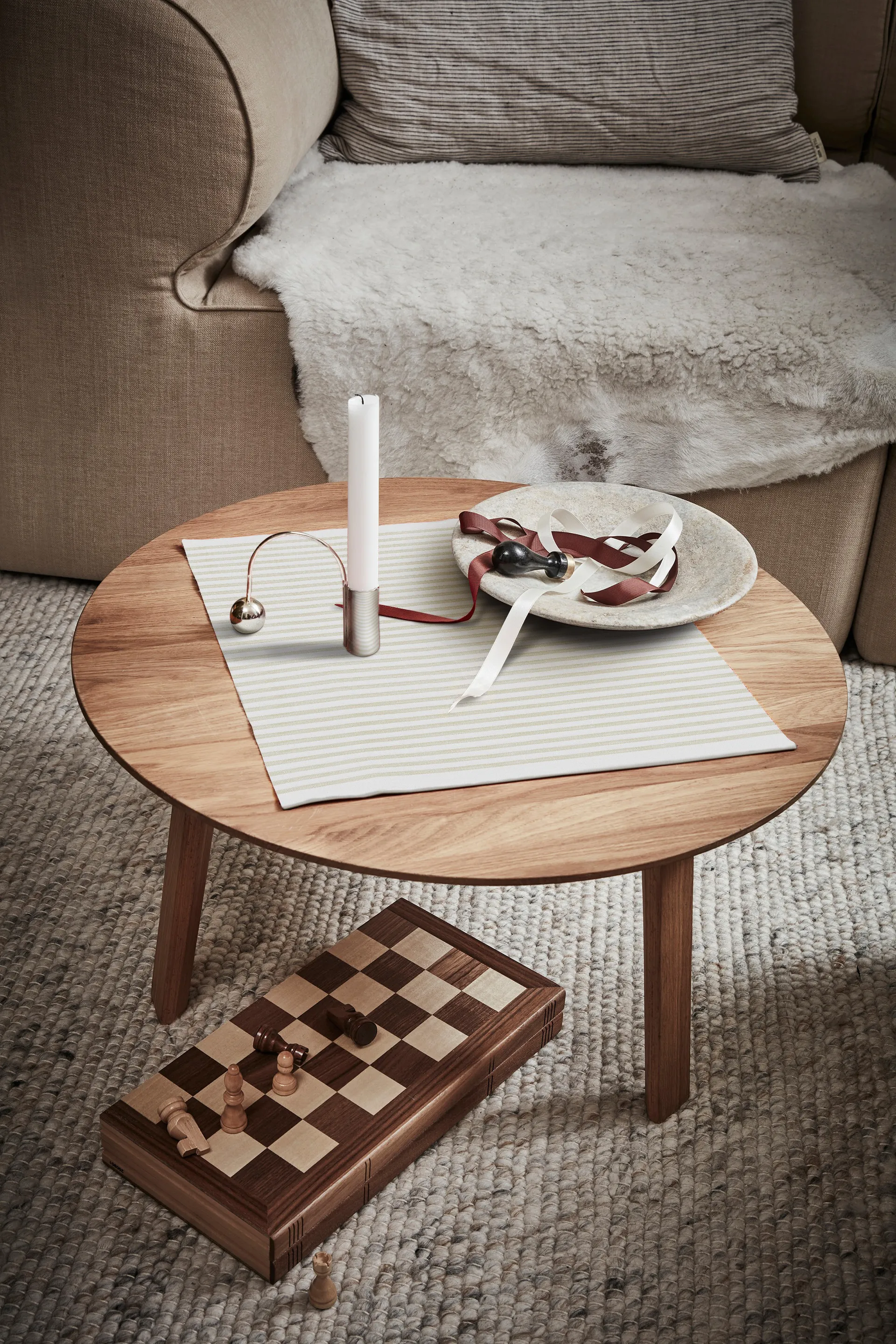 Tvärs 냅킨 50x50 cm, Unbleached Ekelund Linneväveri | 에켈룬드 린네바베리