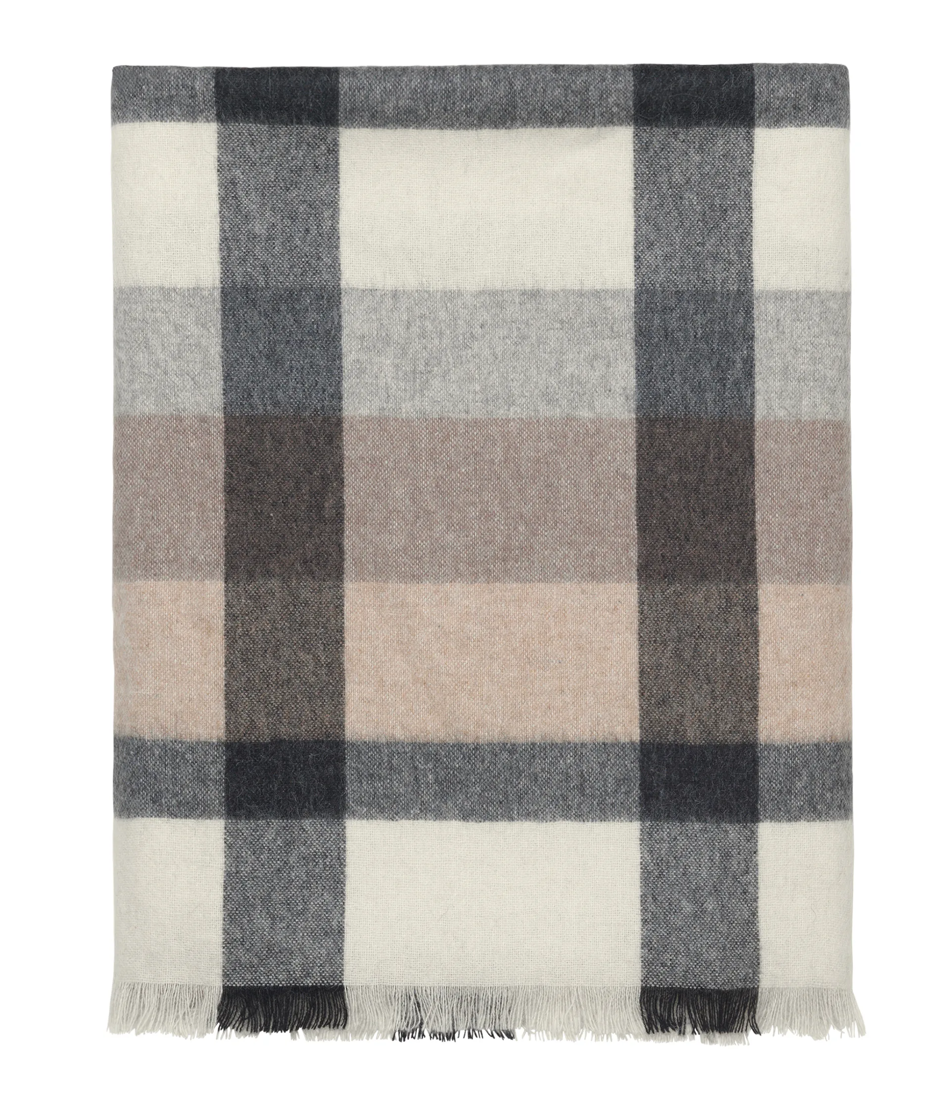 인터섹션 스로우 130x190 cm, camel-grey Elvang Denmark | 엘방덴마크