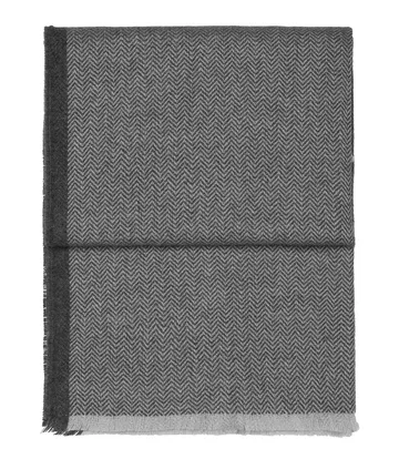 헤링본 스로우 130x190 cm - light grey-grey - Elvang Denmark | 엘방덴마크