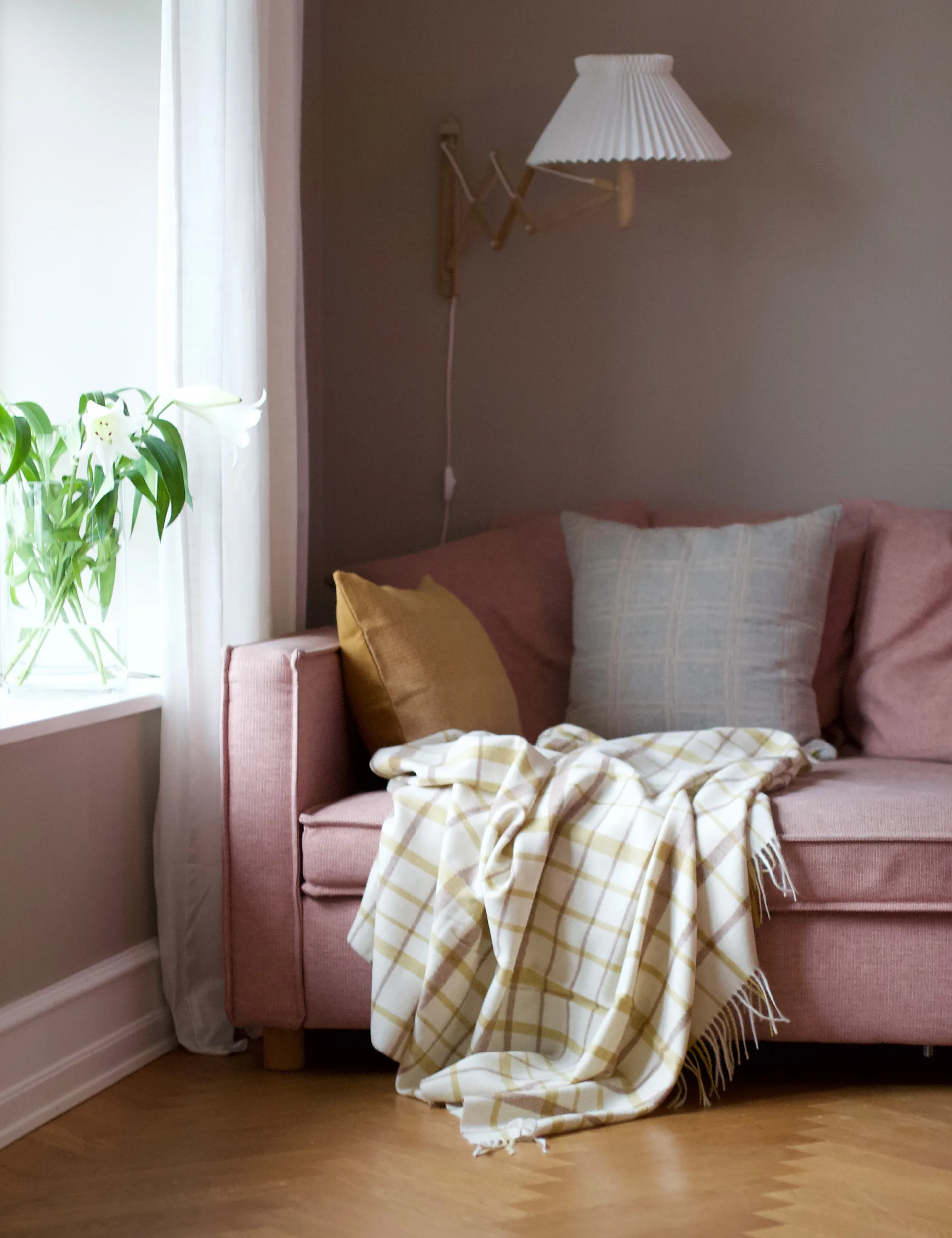 트위드 스로우 130x200 cm, Light yellow Elvang Denmark | 엘방덴마크