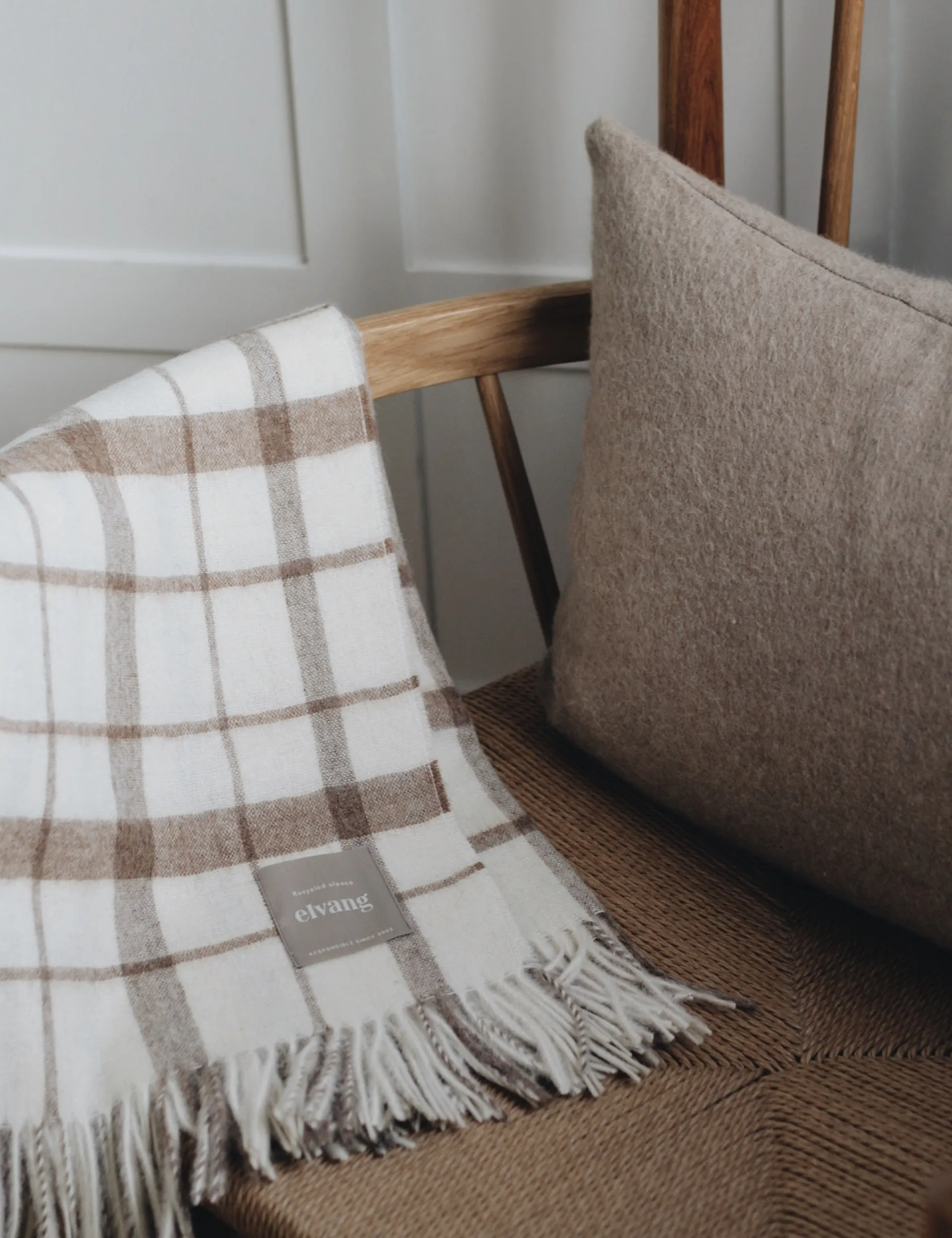 트위드 스로우 130x200 cm, Mocca Elvang Denmark | 엘방덴마크