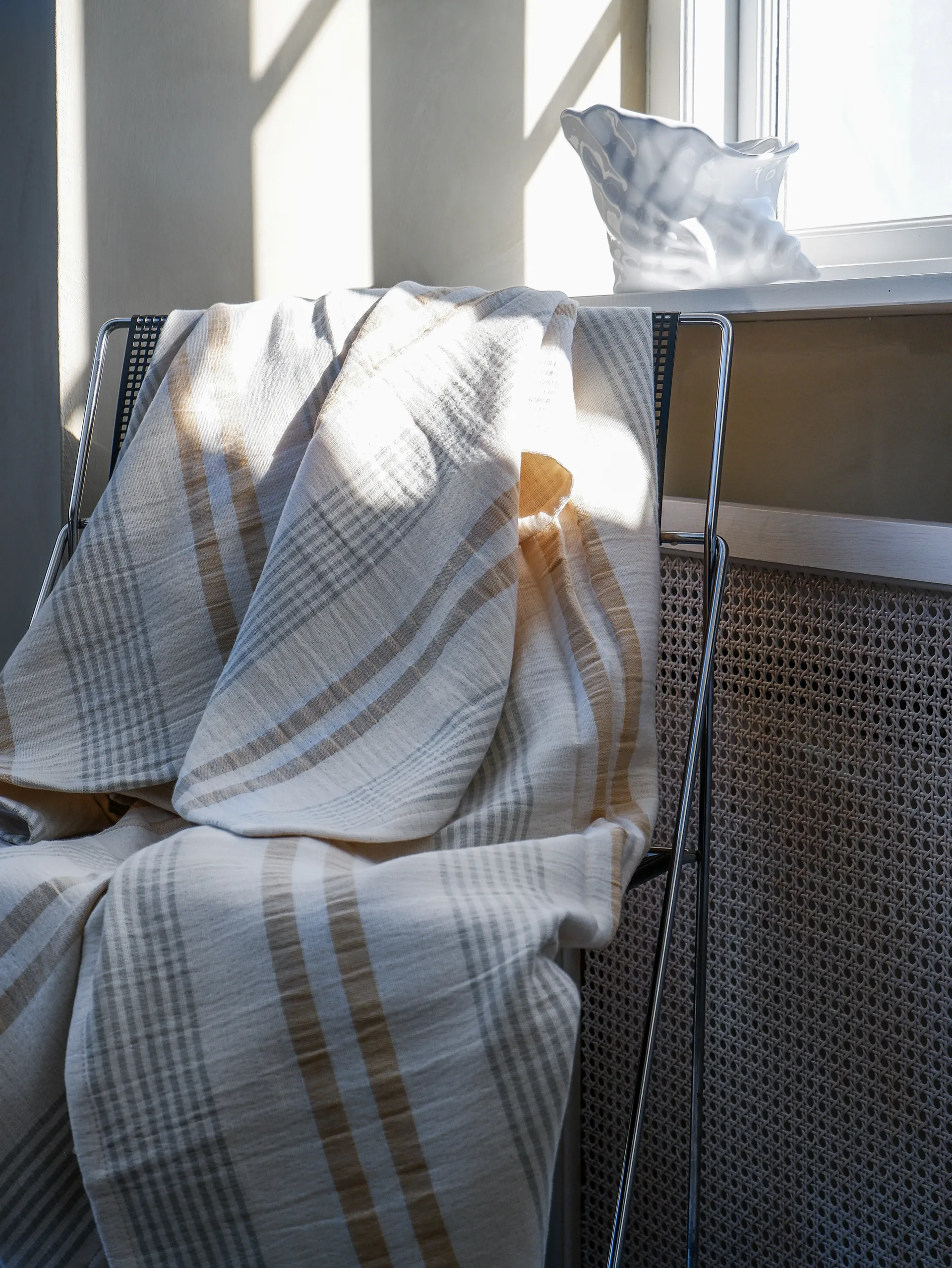 아이리스 스로우 130x215 cm, Yellow-Green Elvang Denmark | 엘방덴마크