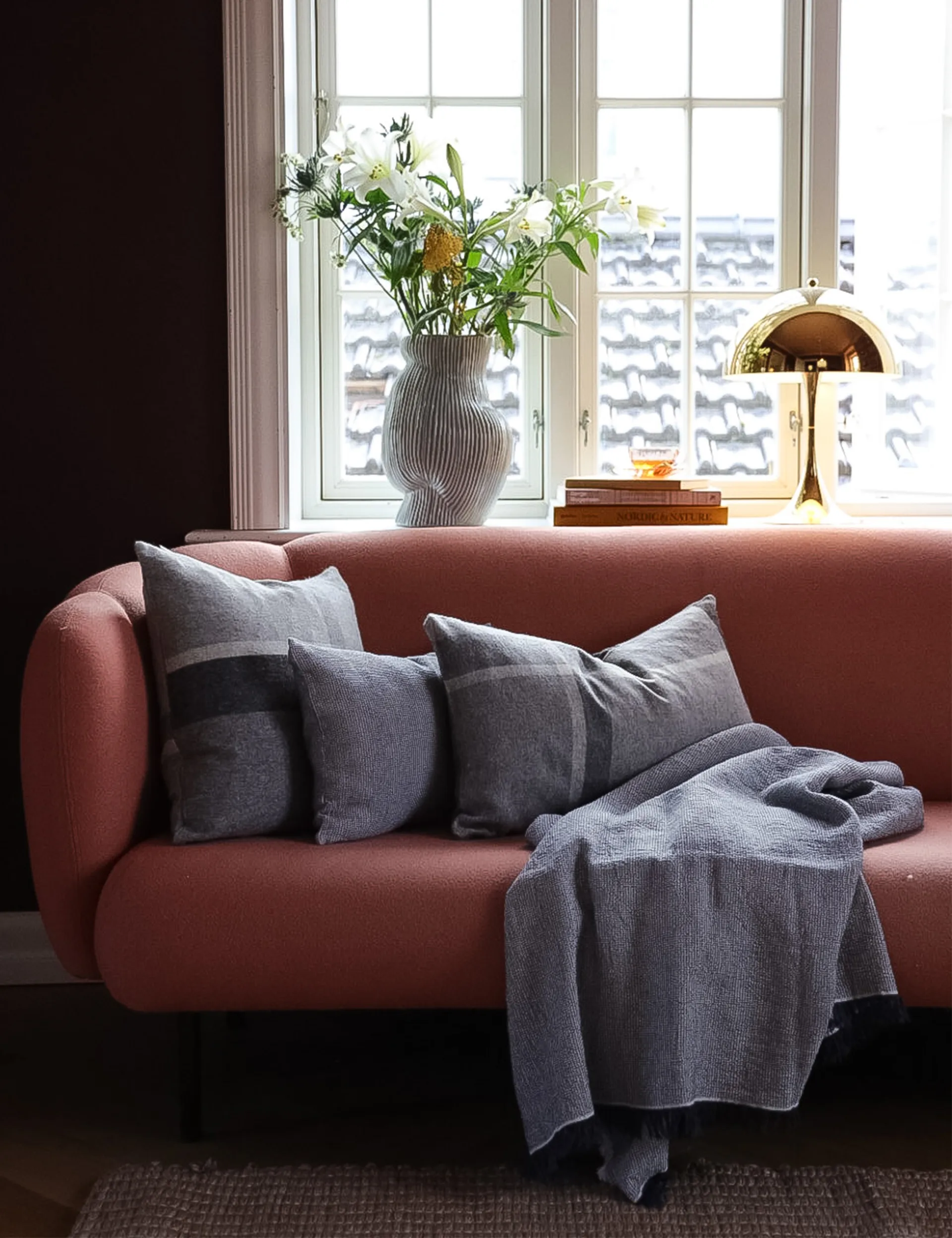 맨하탄 베개커버 50x50 cm, Grey Elvang Denmark | 엘방덴마크