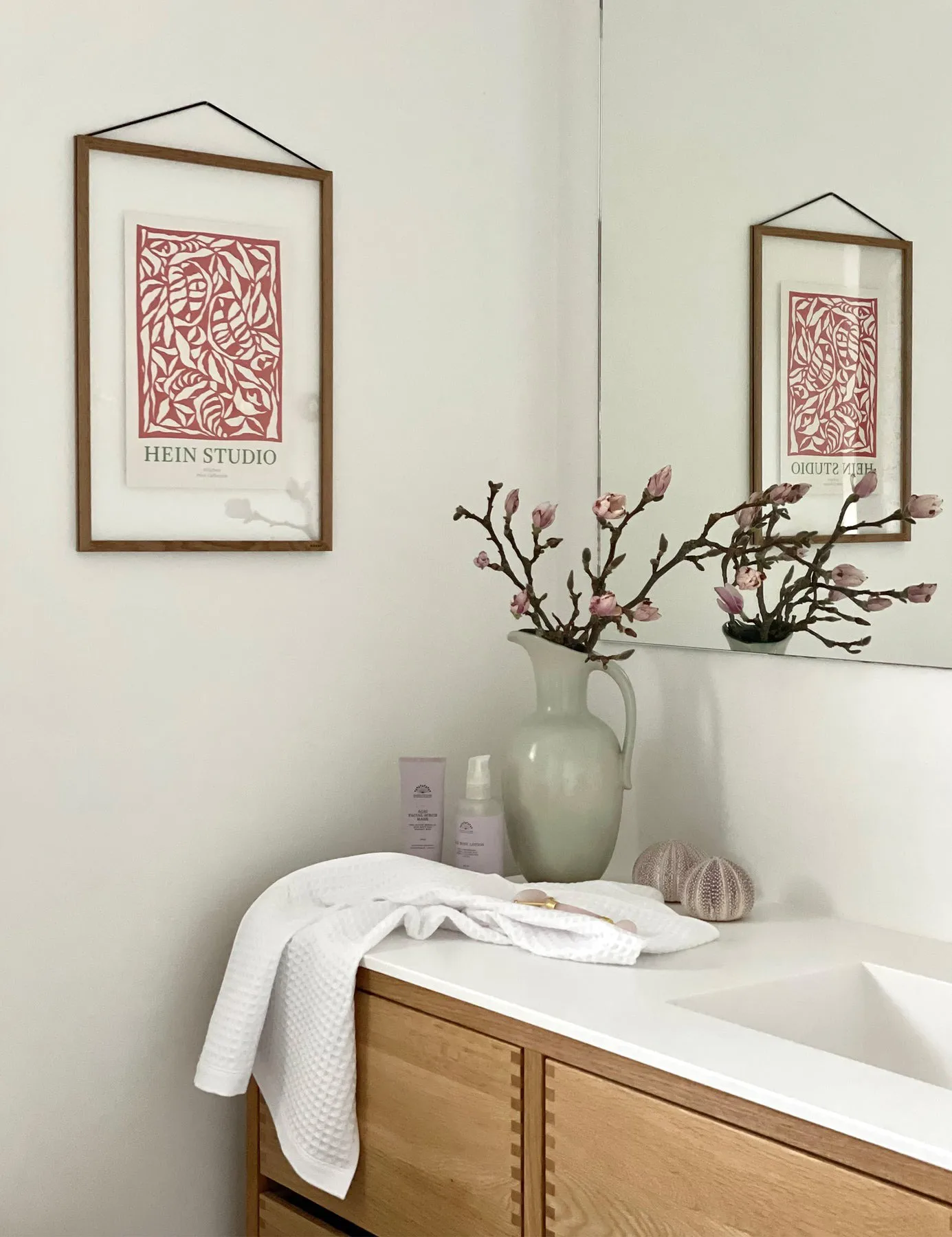 와플 타월 50x70 cm, Ivory Elvang Denmark | 엘방덴마크