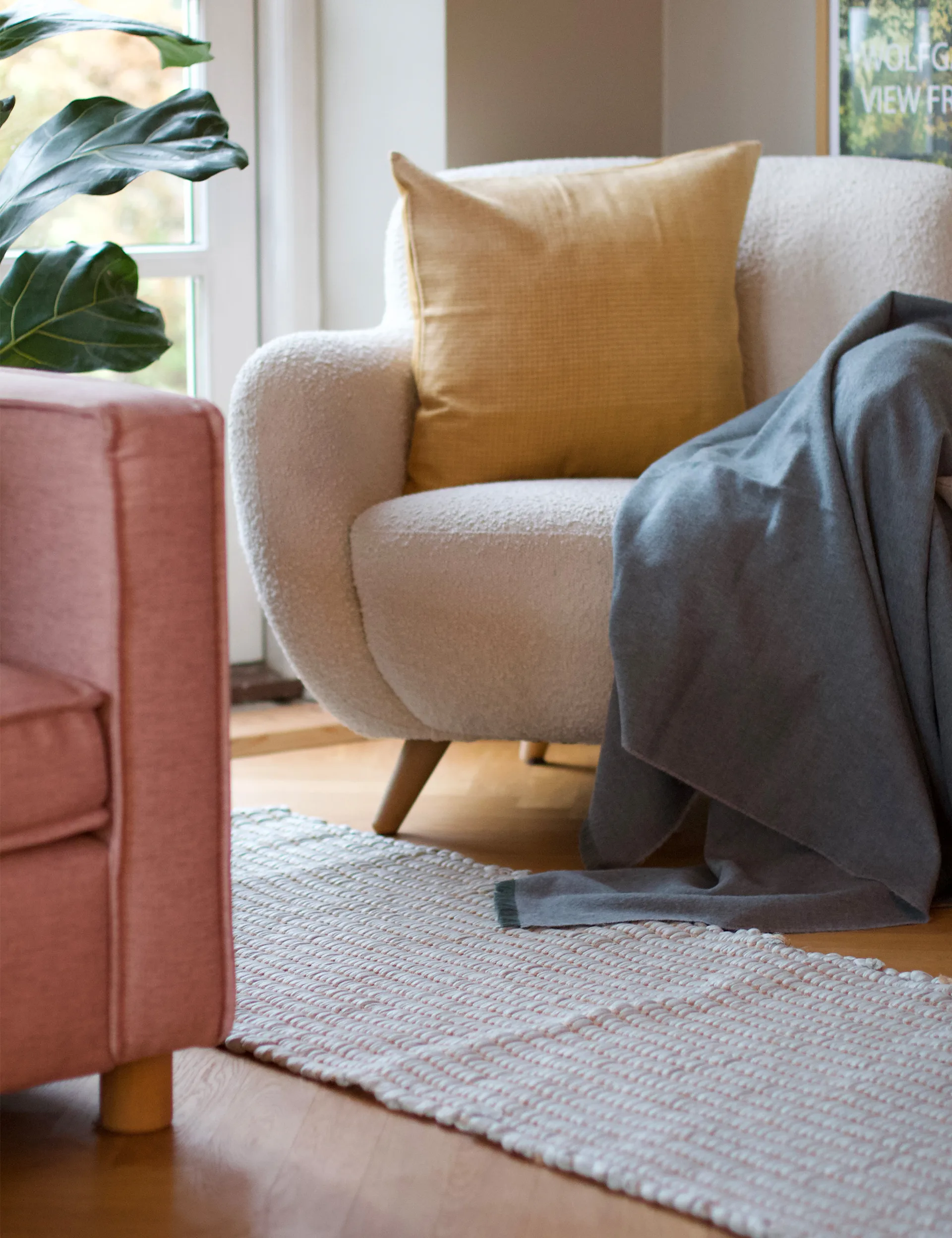 월넛  러그 60x150 cm, Ivory Elvang Denmark | 엘방덴마크