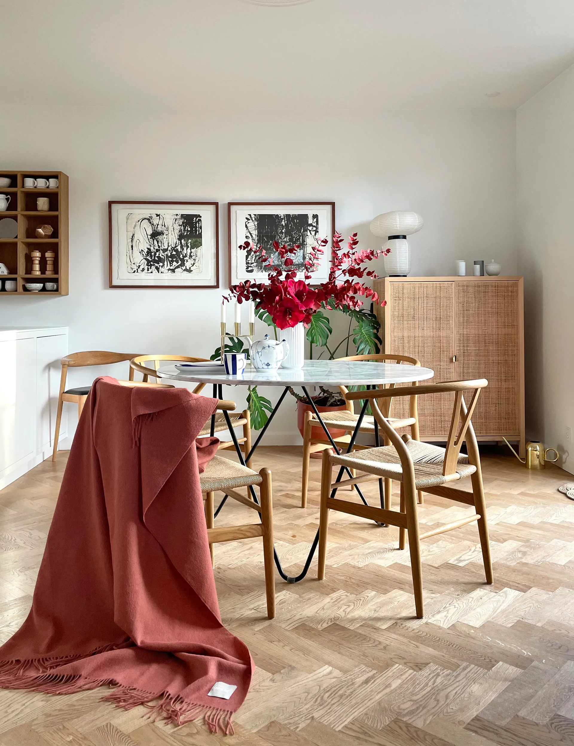 엘방 클래식 스로우, Rusty red Elvang Denmark | 엘방덴마크