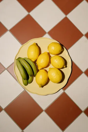 Emile Henry 마들렌 서빙 플래터 - Vanilla, round - Emile Henry