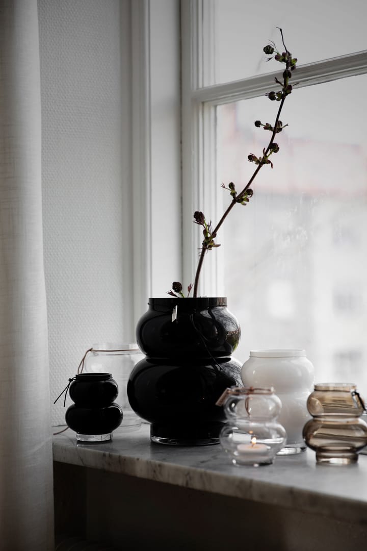 에른스트 글라스 화병 커브드 10 cm, Black ERNST | 에른스트