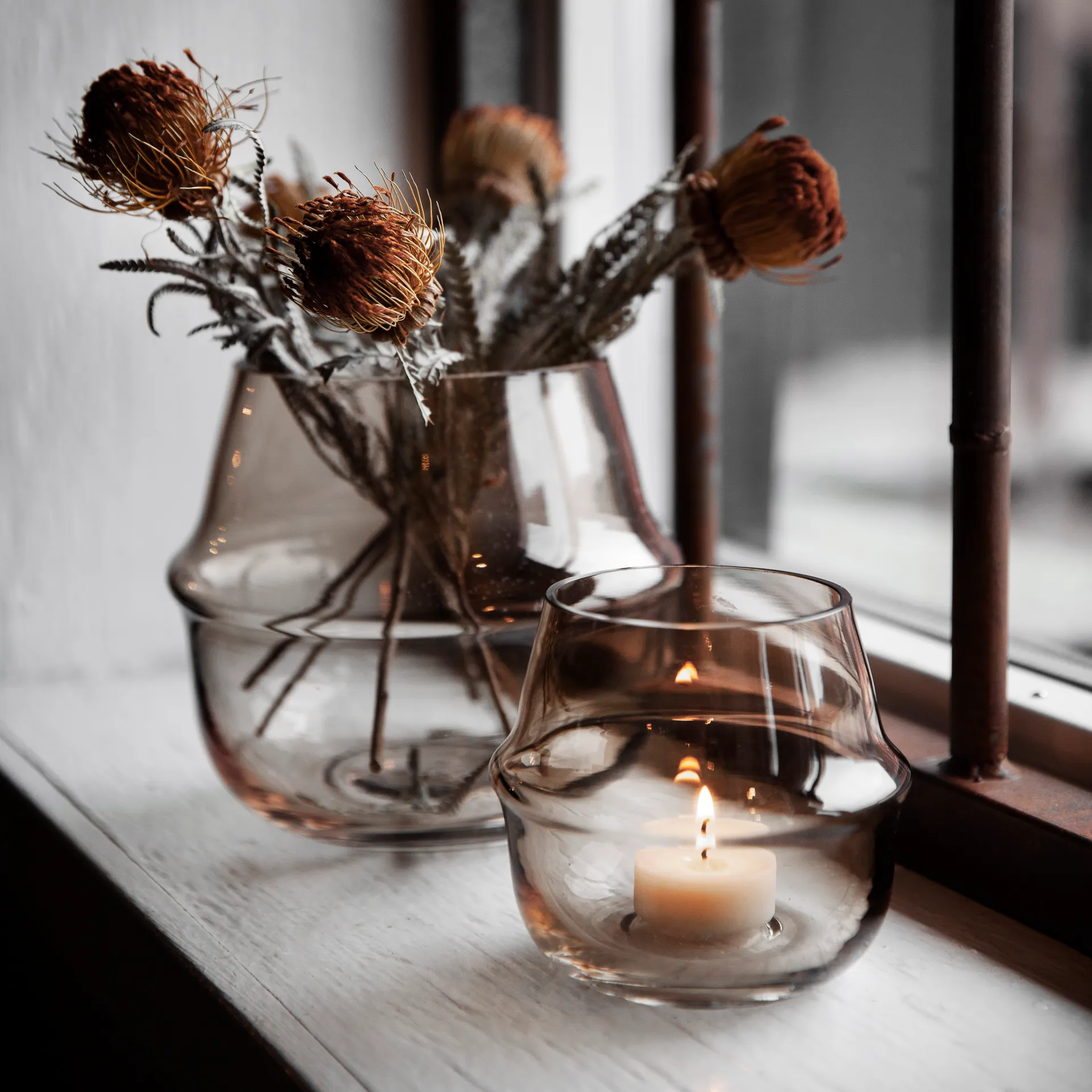 에른스트 캔들홀더 10.3 cm, Amber ERNST | 에른스트