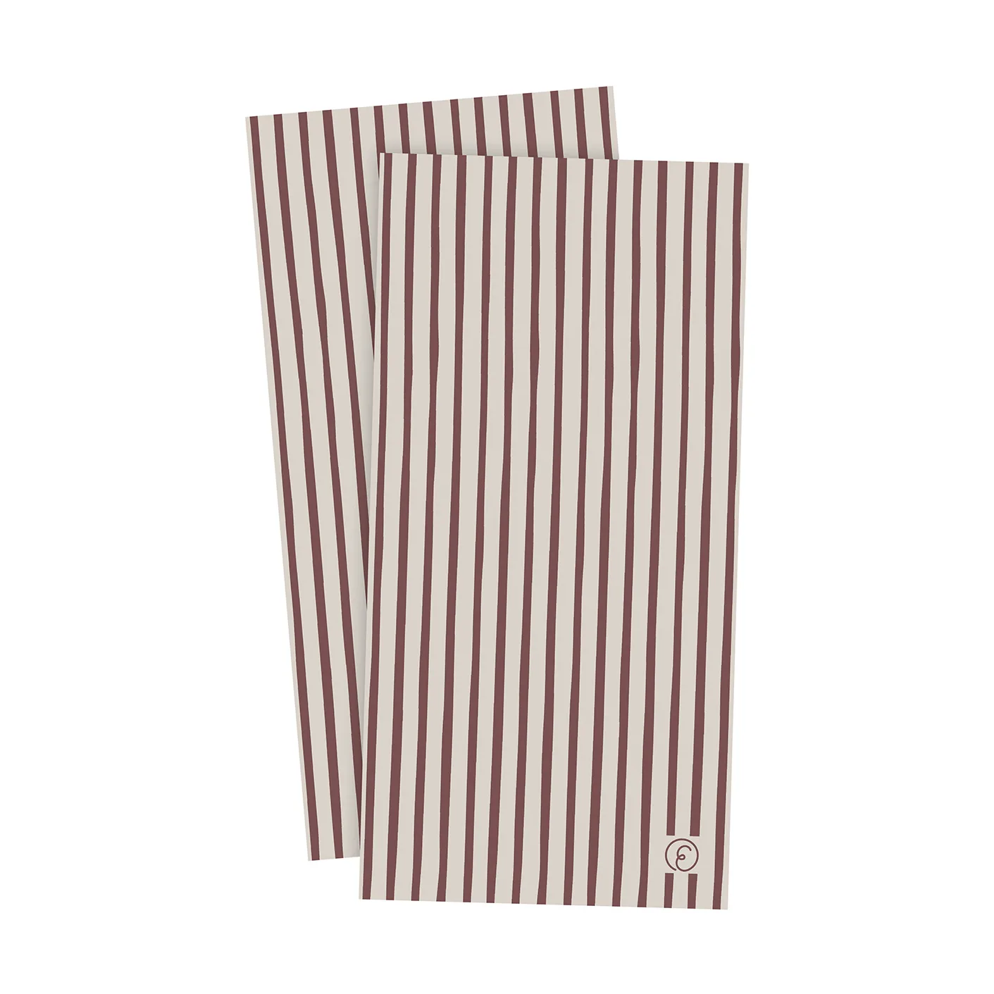 에른스트 냅킨 스트라이프 10x20 cm 20개 세트, Red-light gray ERNST | 에른스트