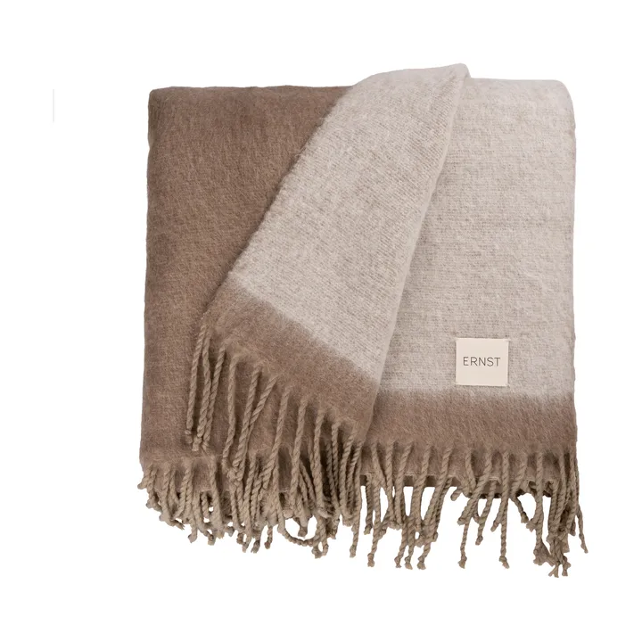 에른스트 스로우 프린지 장식 130x170 cm - Beige-white - ERNST | 에른스트