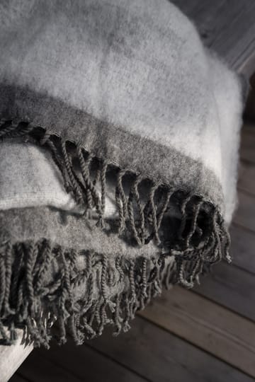 에른스트 스로우 프린지 장식 130x170 cm - Dark gray-white - ERNST | 에른스트