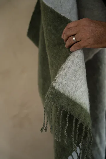 에른스트 스로우 프린지 장식 130x170 cm - Green-white - ERNST | 에른스트