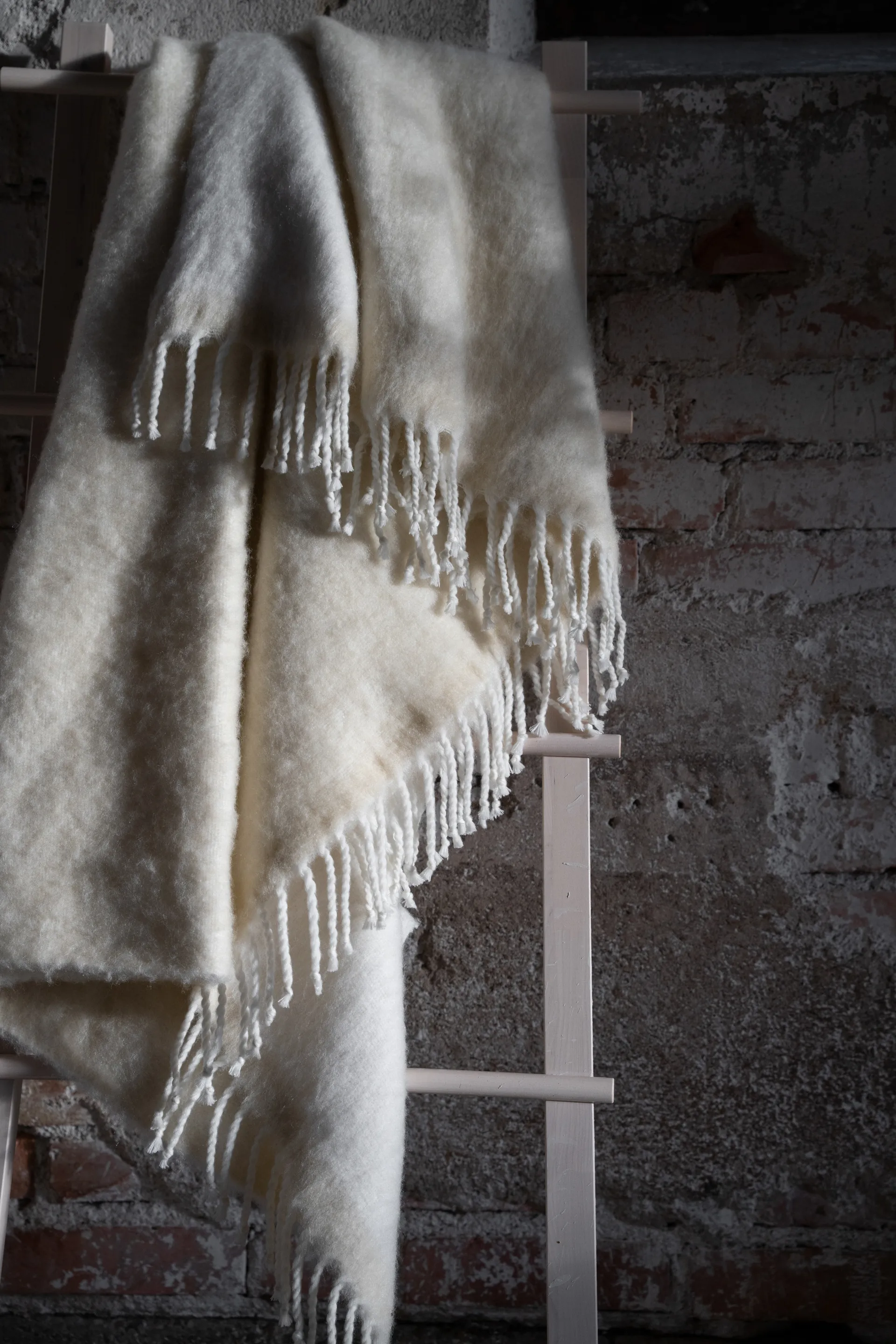 에른스트 스로우 프린지 장식 130x170 cm, Natural white ERNST | 에른스트