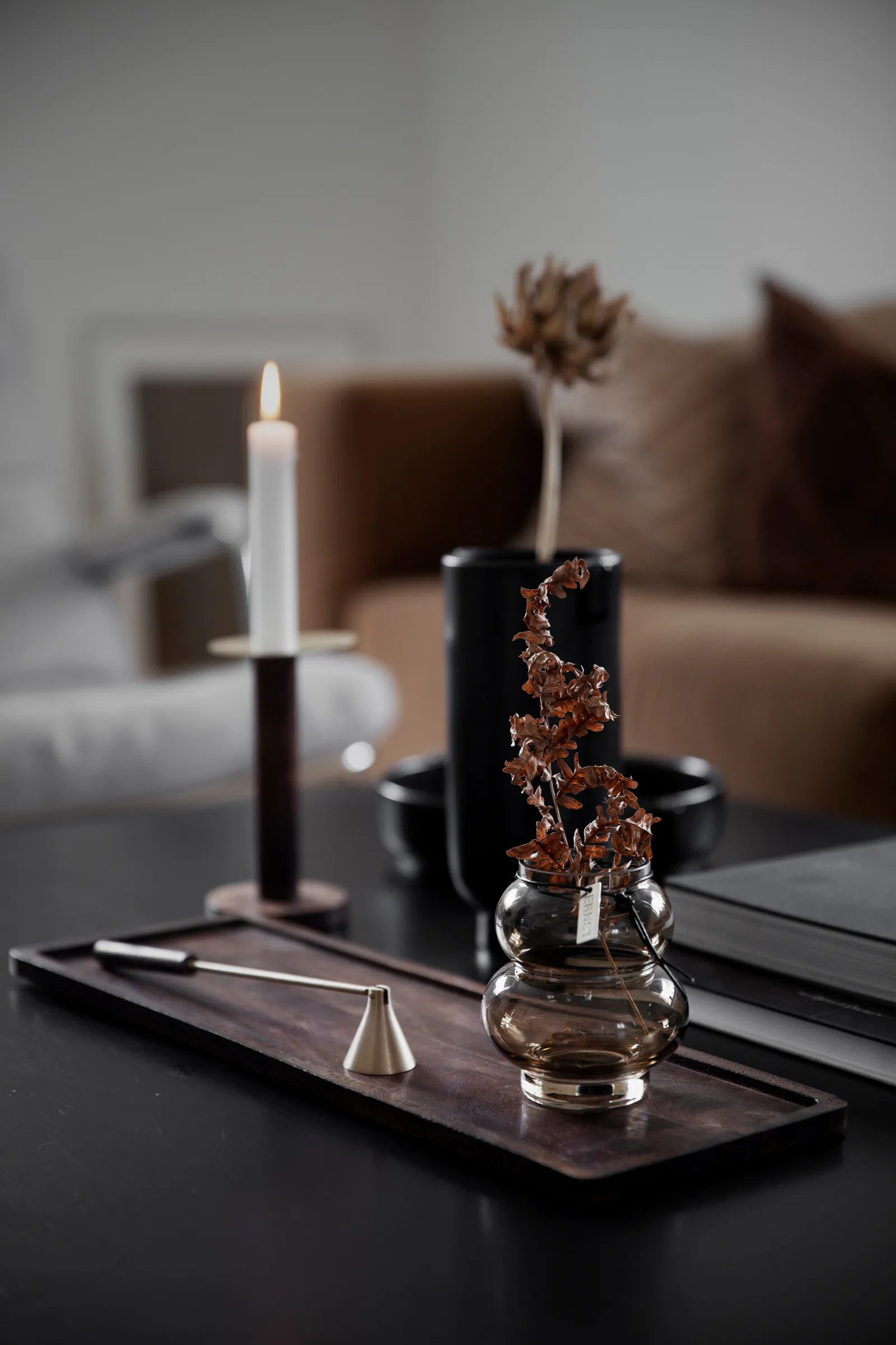 에른스트 우든 트레이 15x30 cm, Dark brown ERNST | 에른스트