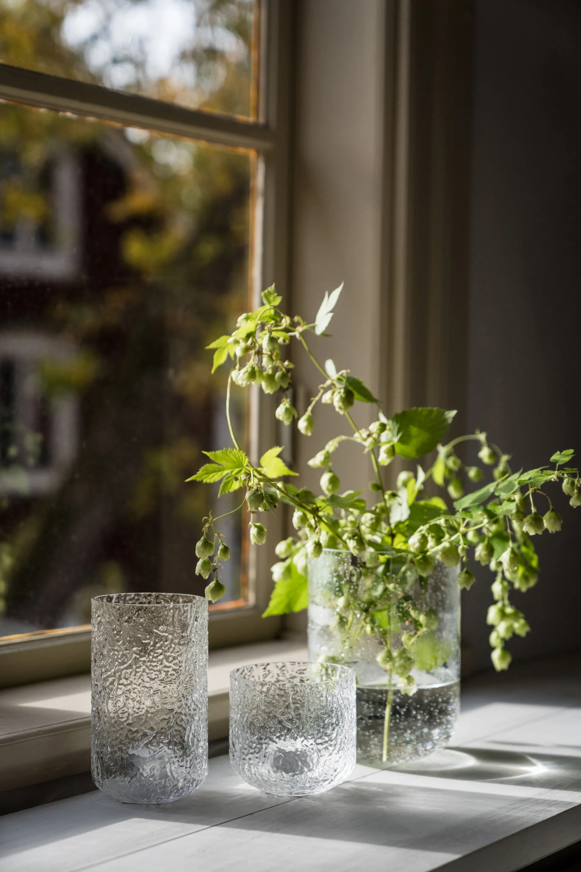 에른스트 꽃병 거품 유리 18cm, Clear ERNST | 에른스트