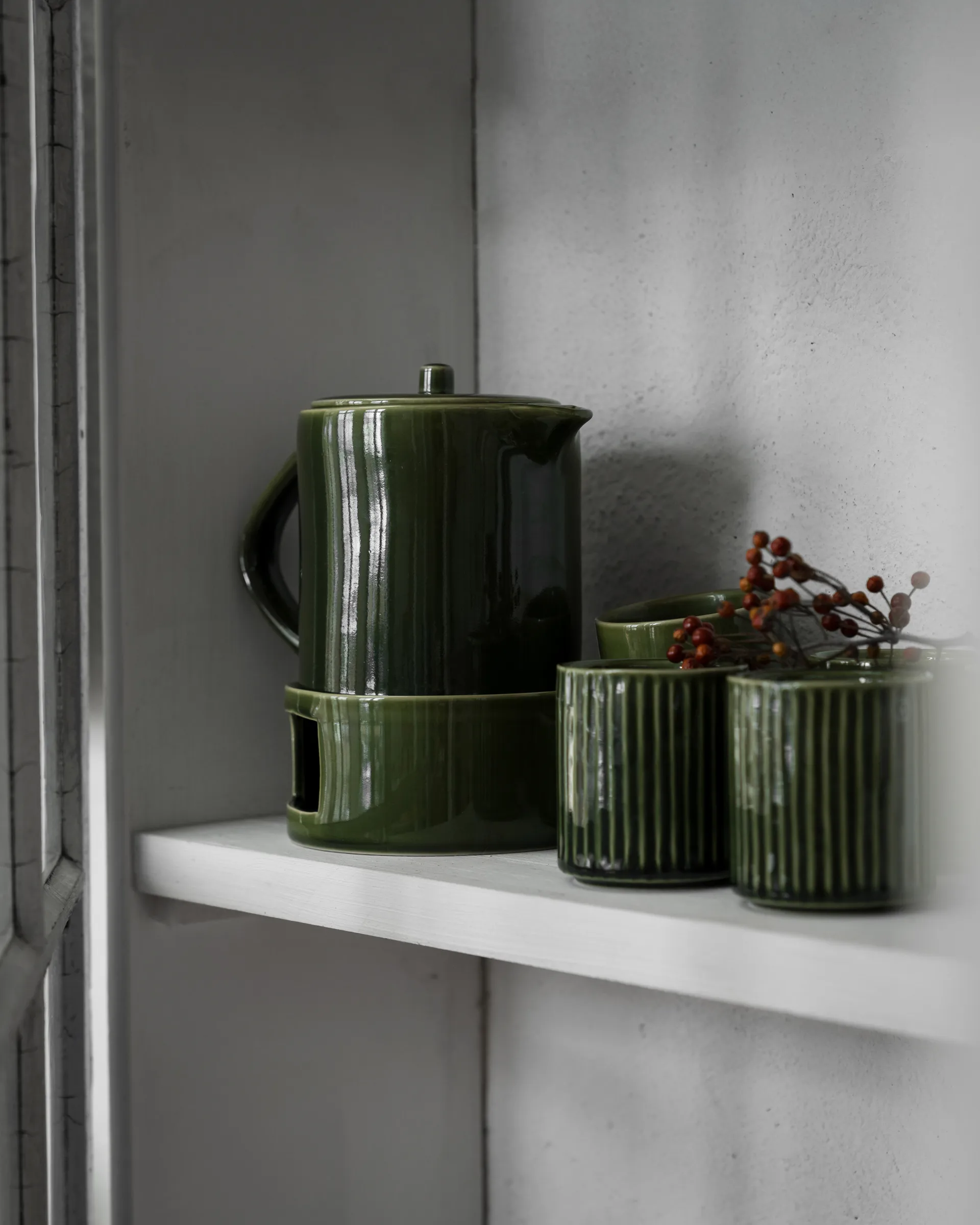 에른스트 립드 손잡이 없는 머그 19 cl, Green ERNST | 에른스트