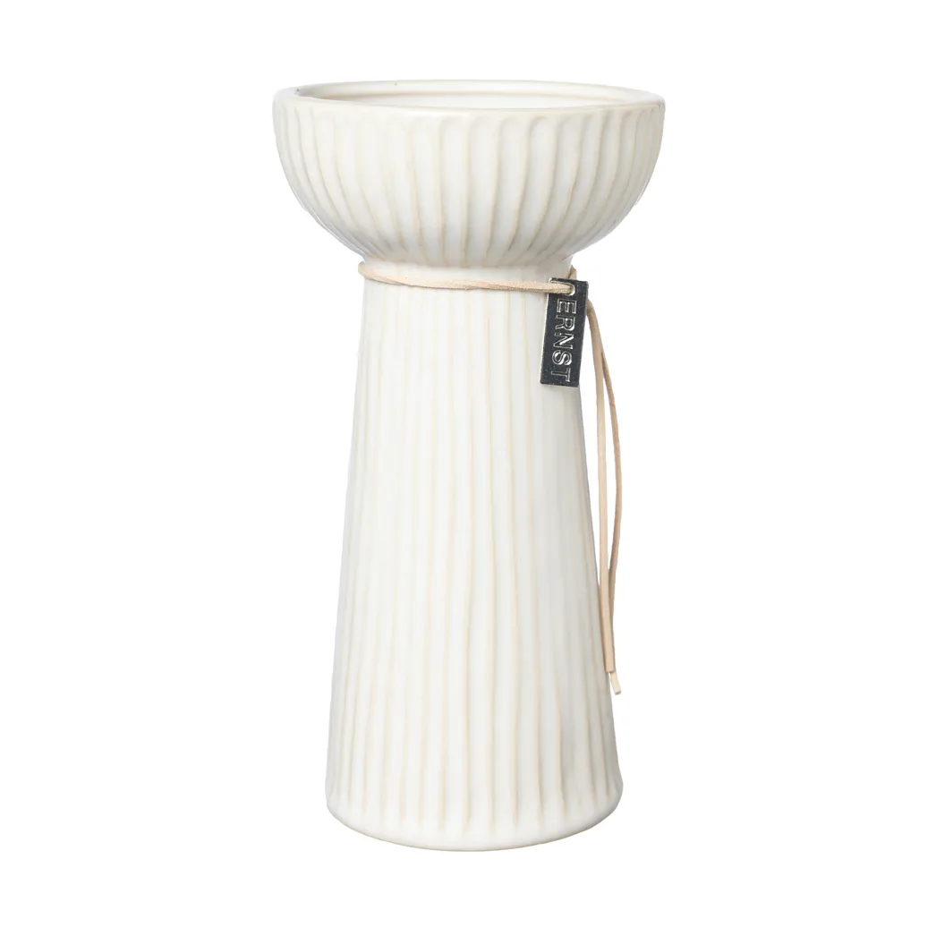 에른스트 립드 어니언 화병 19 cm, Natural white ERNST | 에른스트