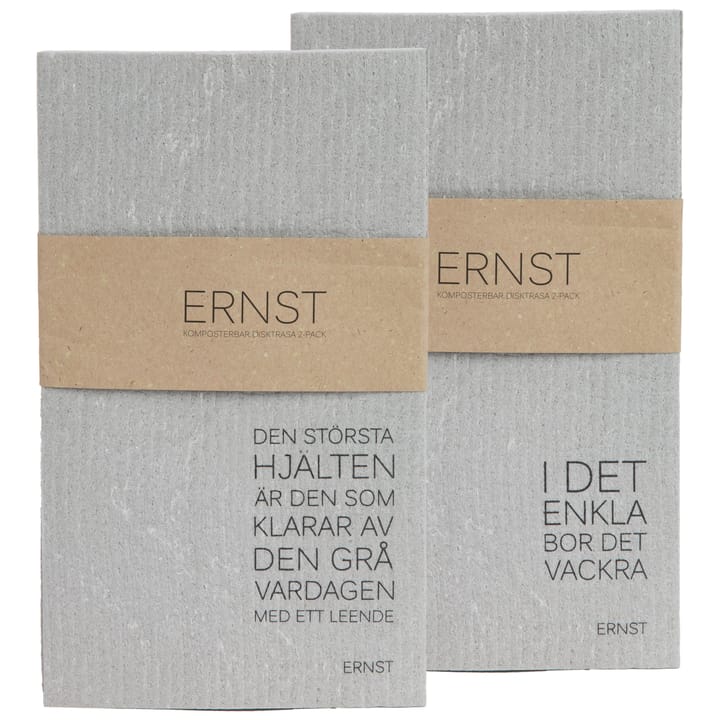 디쉬 클로스 2개 세트, 15x25cm - grey - ERNST | 에른스트
