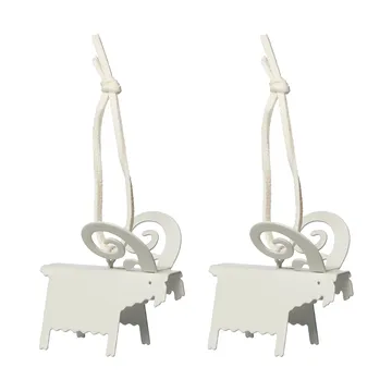 에른스트 염소 크리스마스 장식 2개 세트 - White 5 cm - ERNST | 에른스트