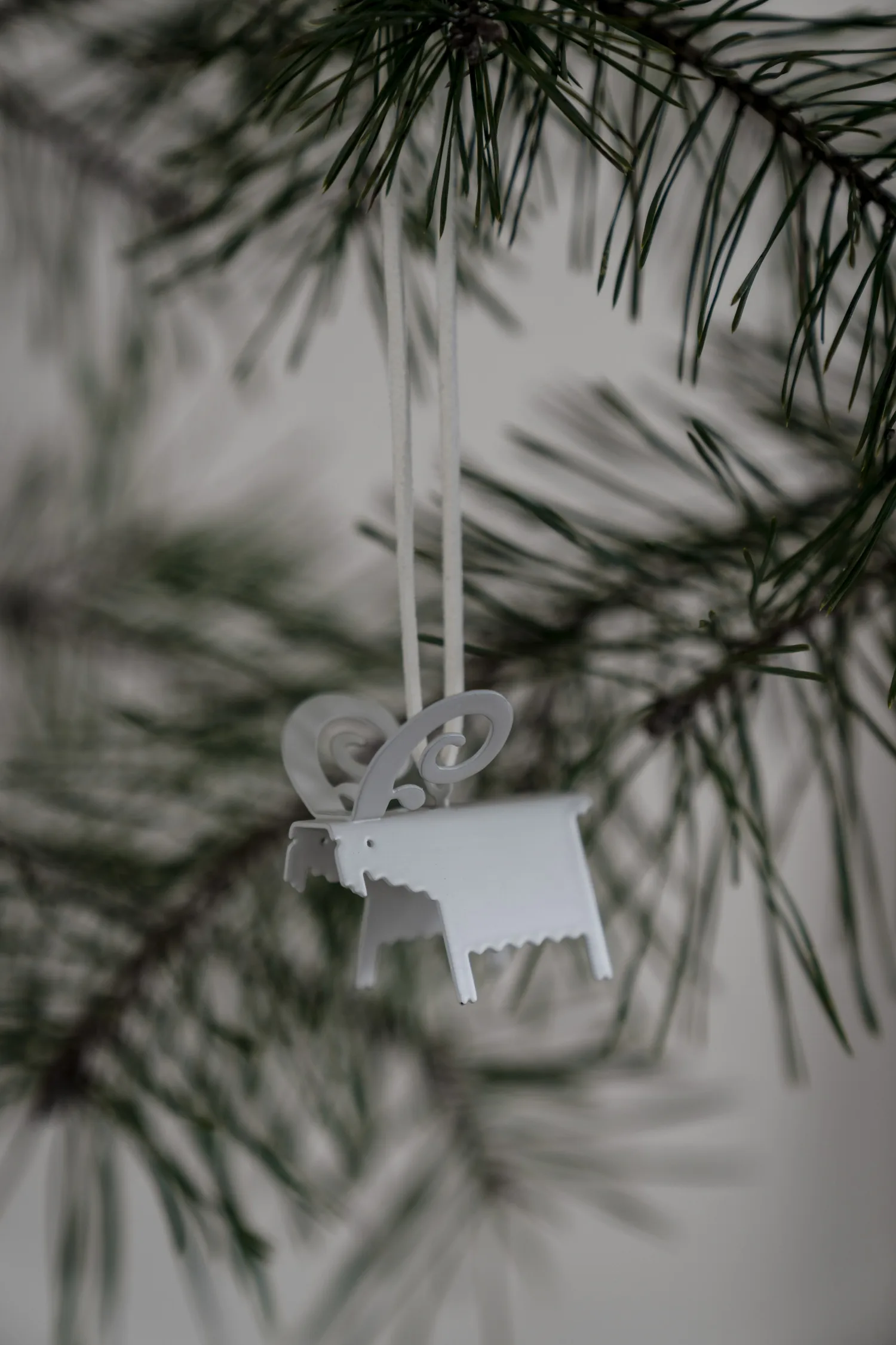 에른스트 염소 크리스마스 장식 2개 세트, White 5 cm ERNST | 에른스트