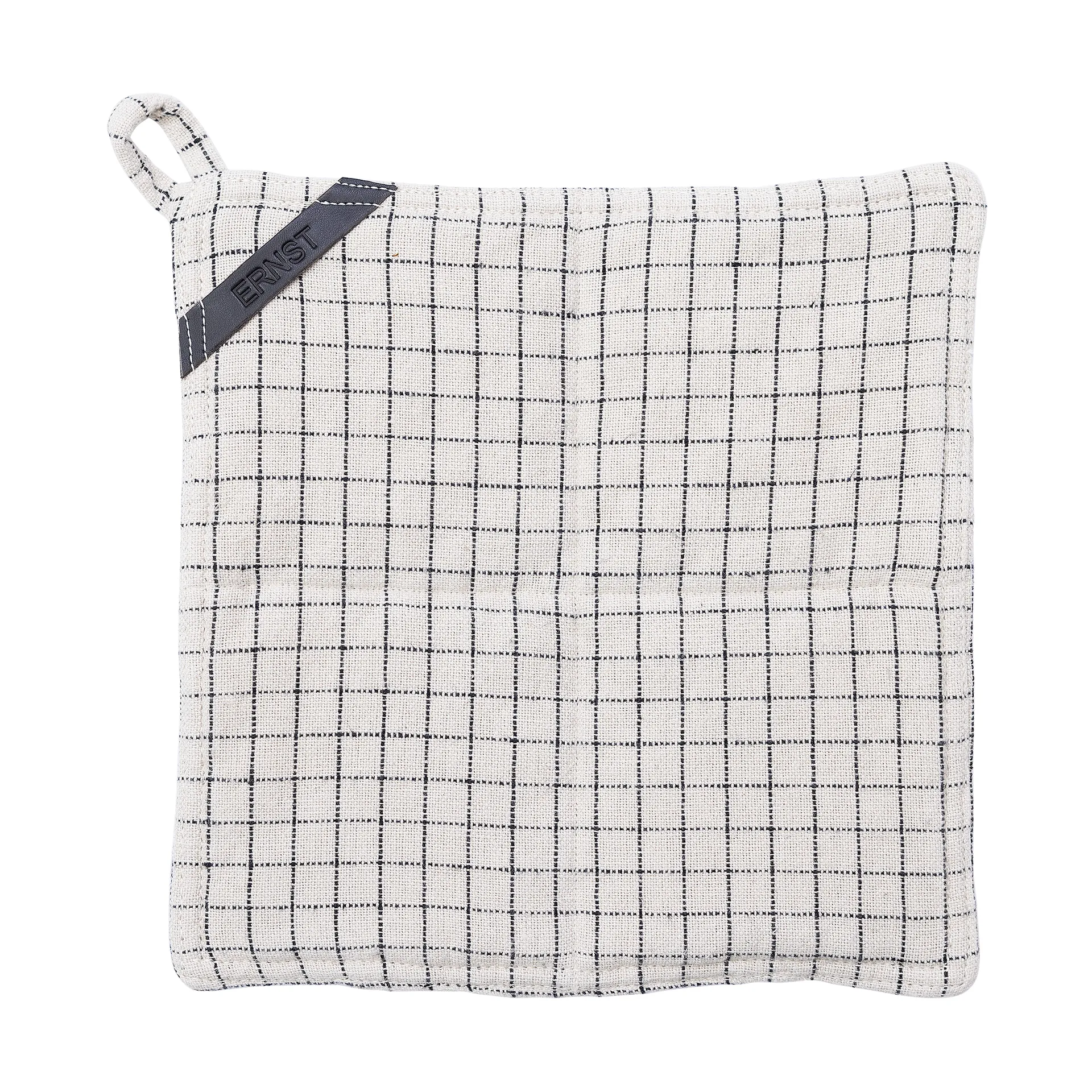 에른스트 팟 홀더 체크 25x25 cm, Checkered nature-black ERNST | 에른스트