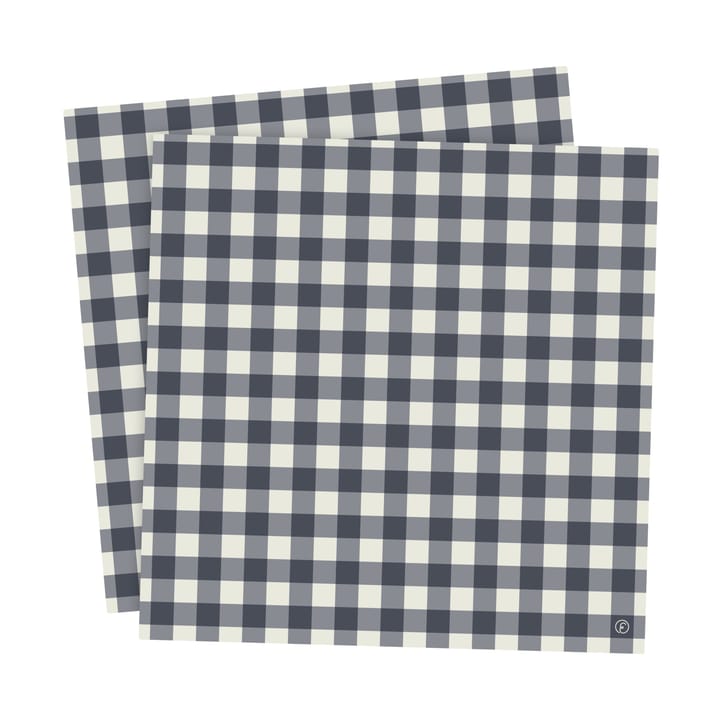 에른스트 냅킨 체크 33x33 cm 20개 세트 - Blue-light grey - ERNST | 에른스트