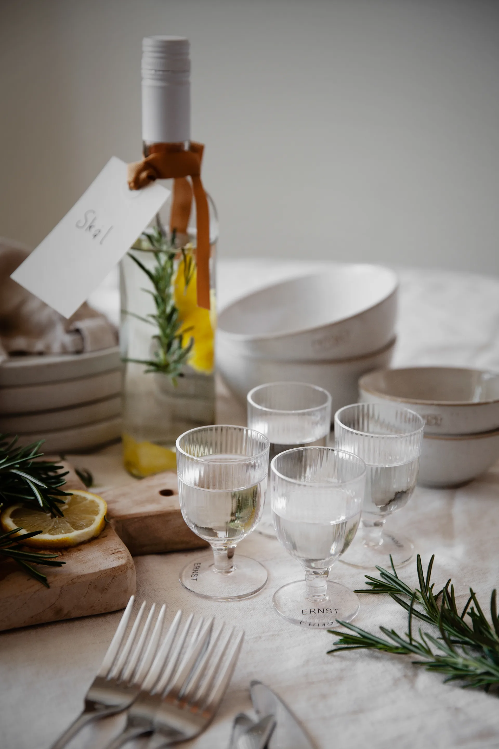 에른스트 스냅스 글라스 4개 세트, Clear ERNST | 에른스트