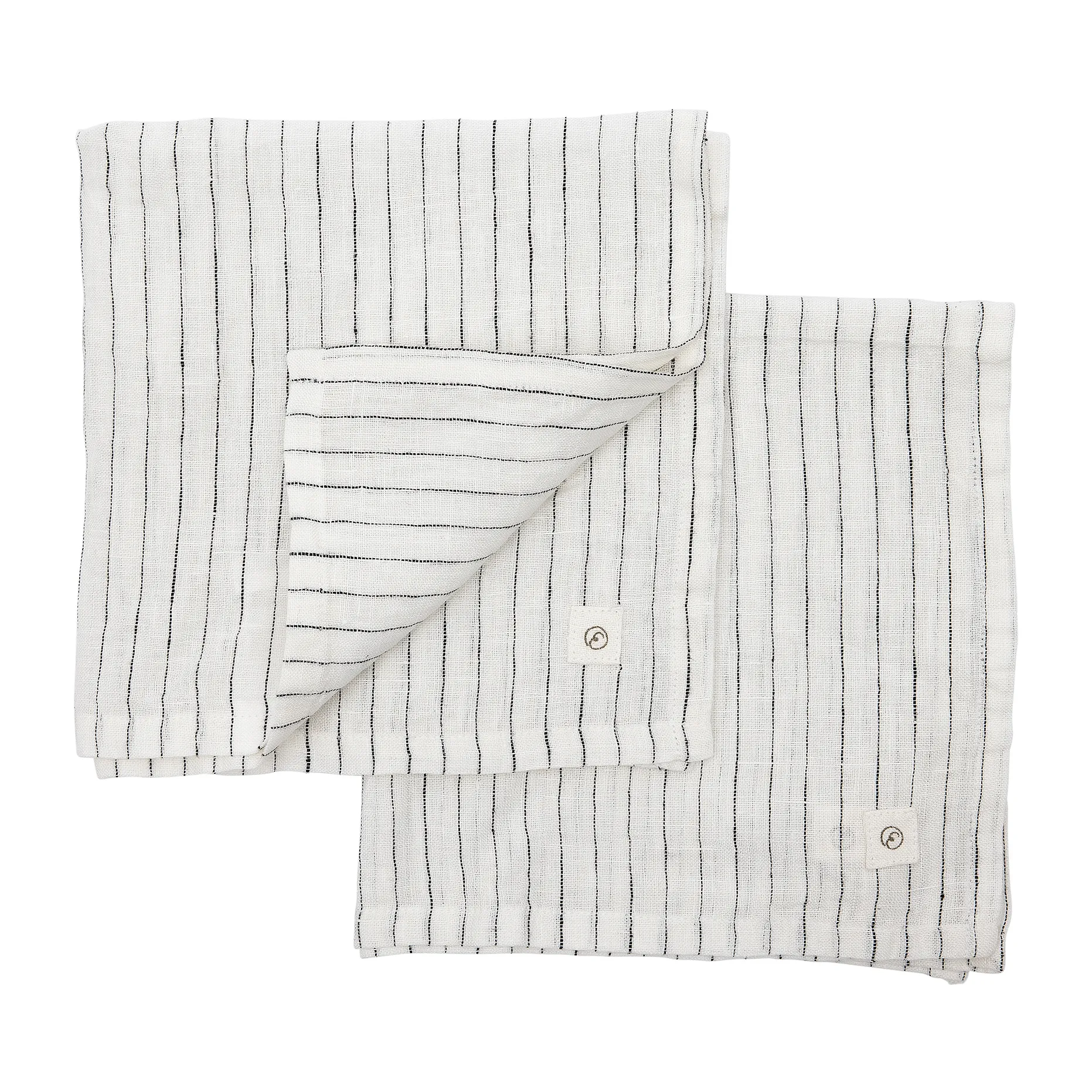 패브릭 냅킨 리넨 40x40 cm 2개 세트, White-black ERNST | 에른스트