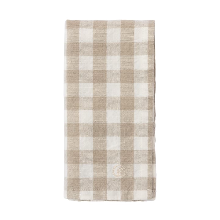 에른스트 냅킨 체크무늬 40x40 cm - Beige-white - ERNST | 에른스트