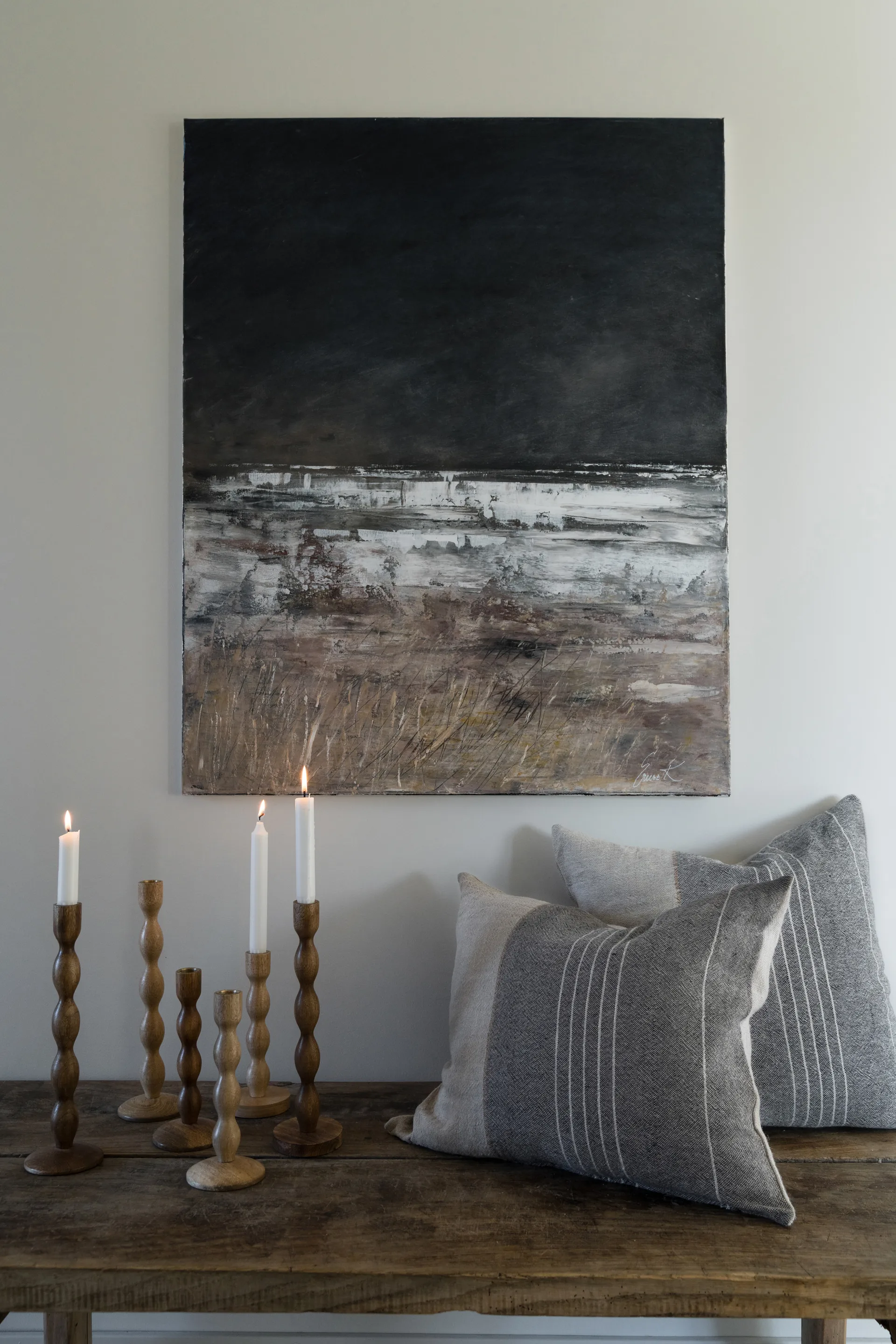 에른스트 쿠션 커버 하프 린넨 40x60 cm, Gray-natural ERNST | 에른스트