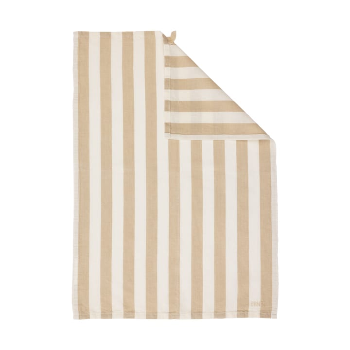 키친타올 와이드 스트라이프 47x70 cm - Beige-white - ERNST | 에른스트