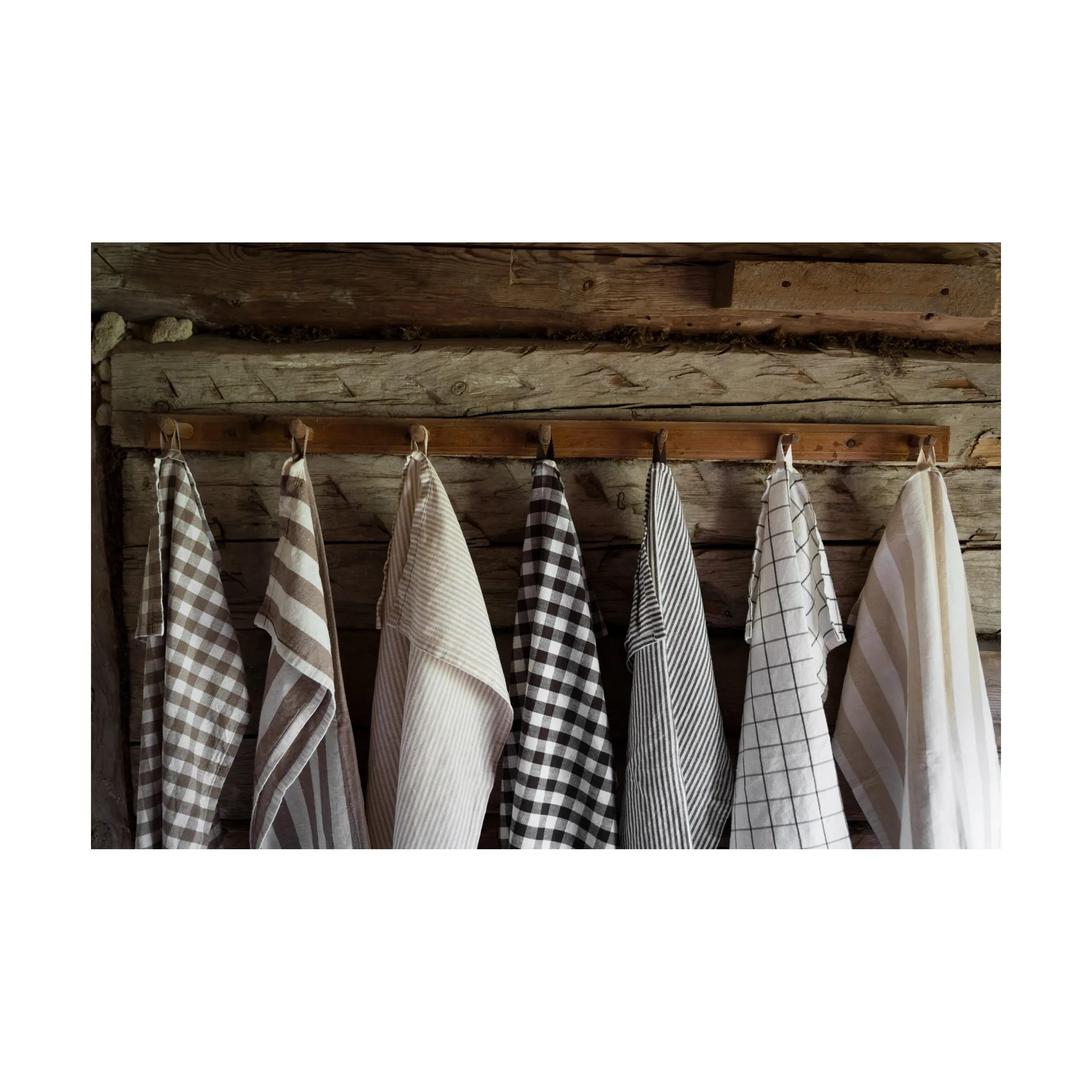 에른스트 키친 타월 와이드 스트라입드 47x70 cm, Beige-white ERNST | 에른스트
