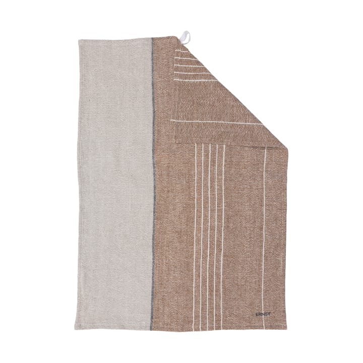 에른스트 키친타월 하프 린넨 47x70 cm - Caramel-natural - ERNST | 에른스트