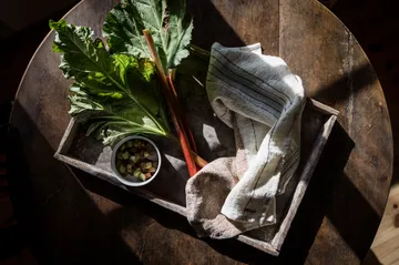 에른스트 키친타월 하프 린넨 47x70 cm - Multirand white - ERNST | 에른스트