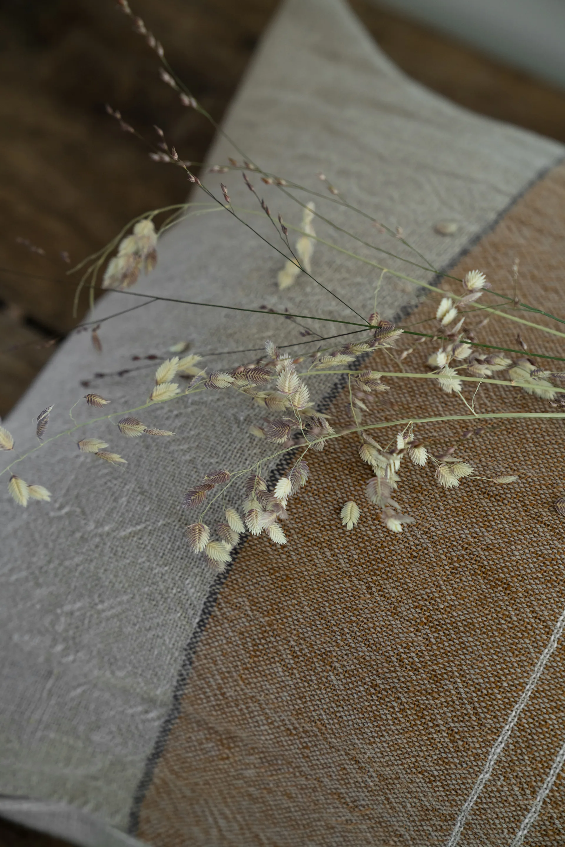 에른스트 쿠션 커버 하프 린넨 50x50 cm, Caramel-natural ERNST | 에른스트