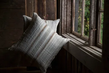 에른스트 쿠션 커버 하프 린넨 50x50 cm - Multi-light blue - ERNST | 에른스트