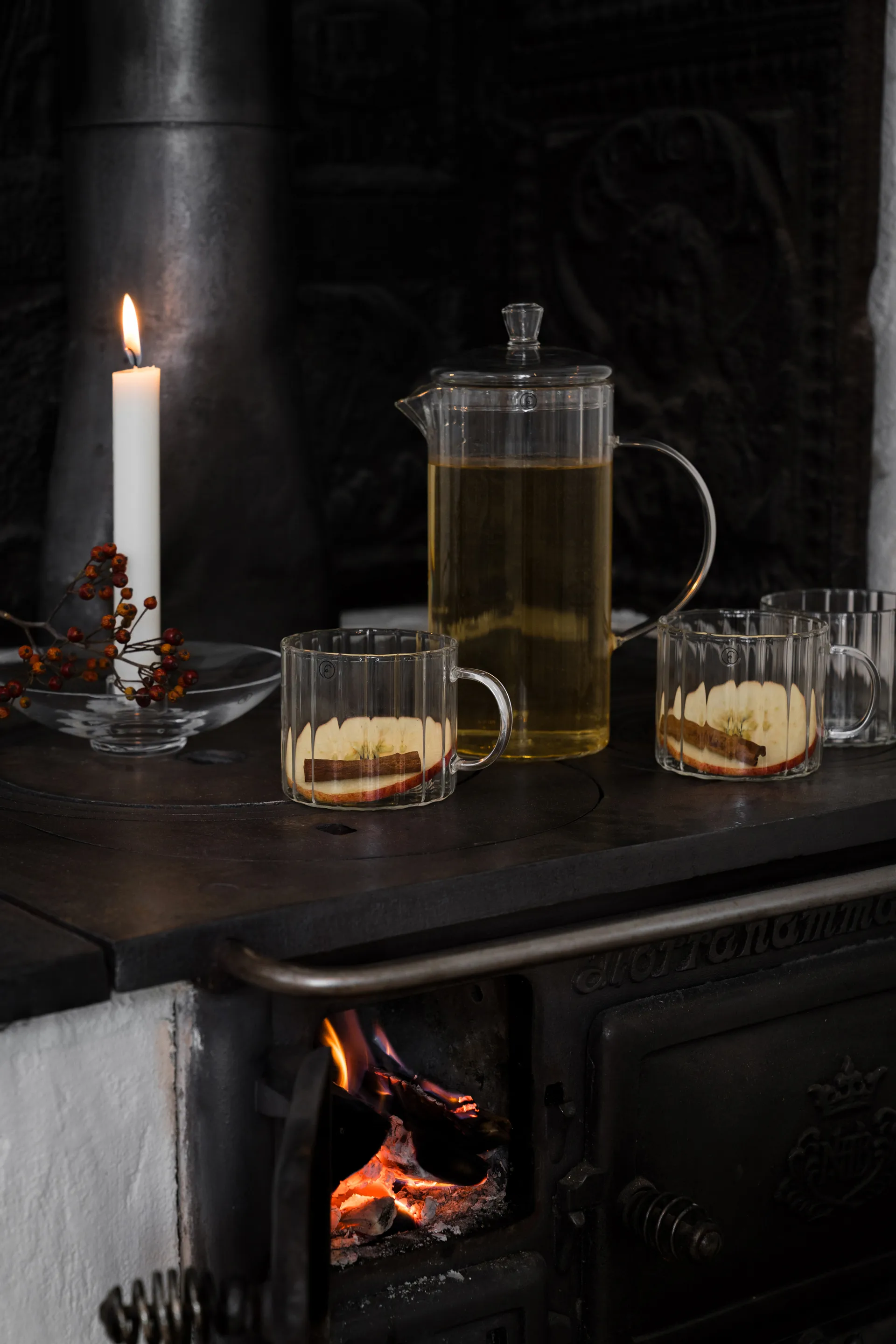 에른스트 립드 글라스 머그 Ø8 cm, Clear ERNST | 에른스트