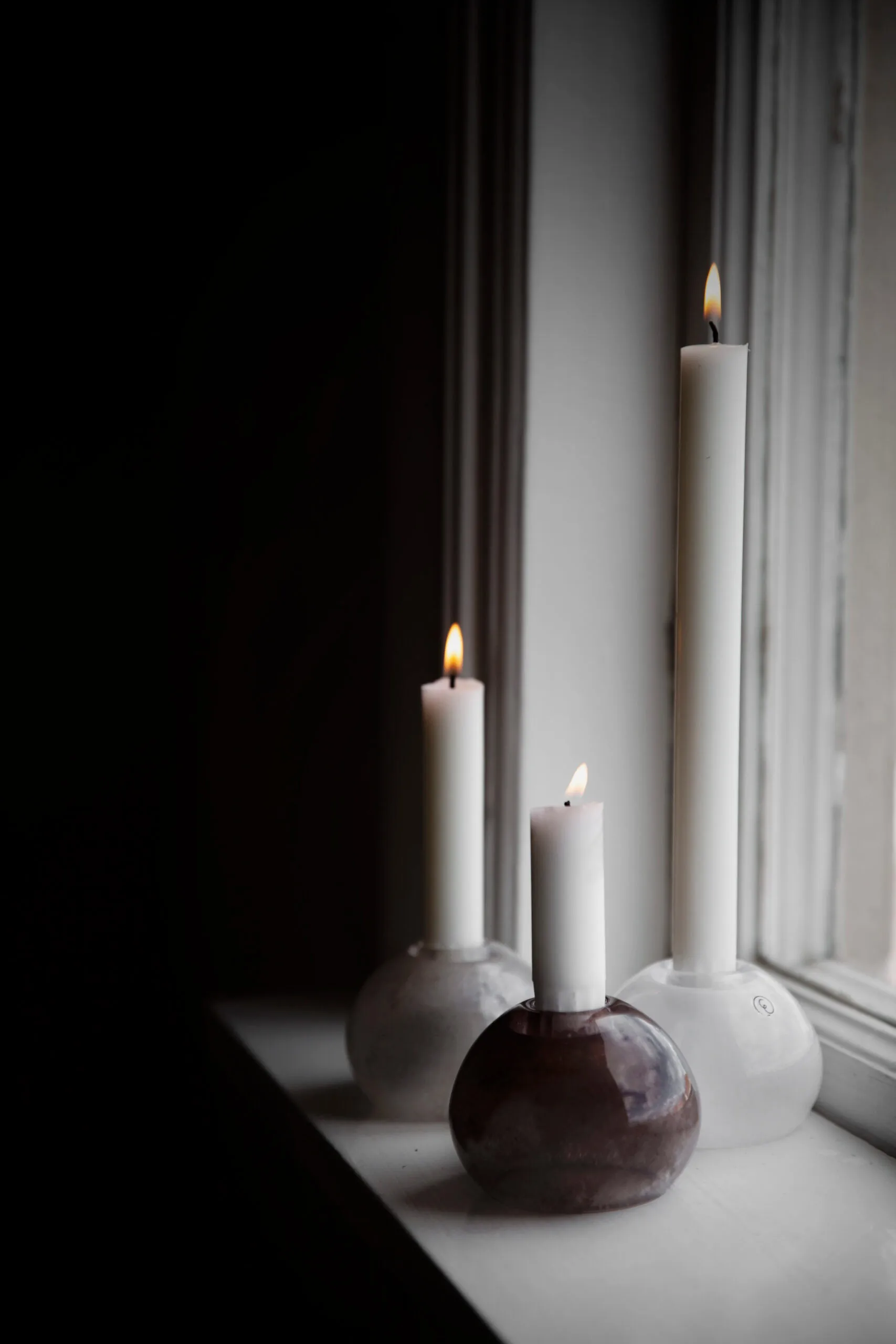 에른스트 캔들스틱 글래스 9 cm, Brown ERNST | 에른스트