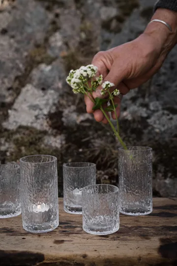 에른스트 패턴드 화병/캔들 홀더 - Clear, Ø5.3x11.3 cm - ERNST | 에른스트