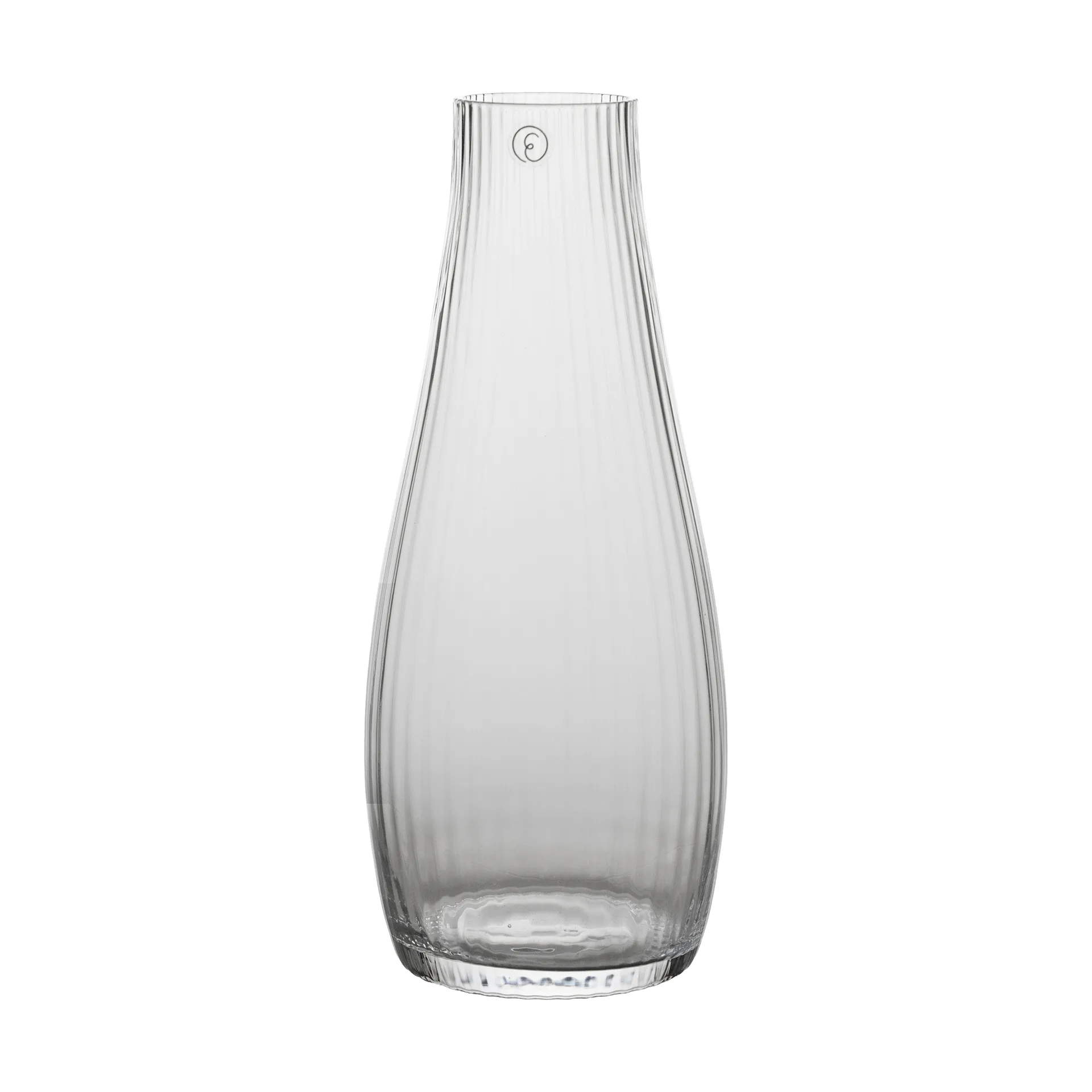 에른스트 카라페 립드 글라스, Clear, Ø8x19 cm ERNST | 에른스트
