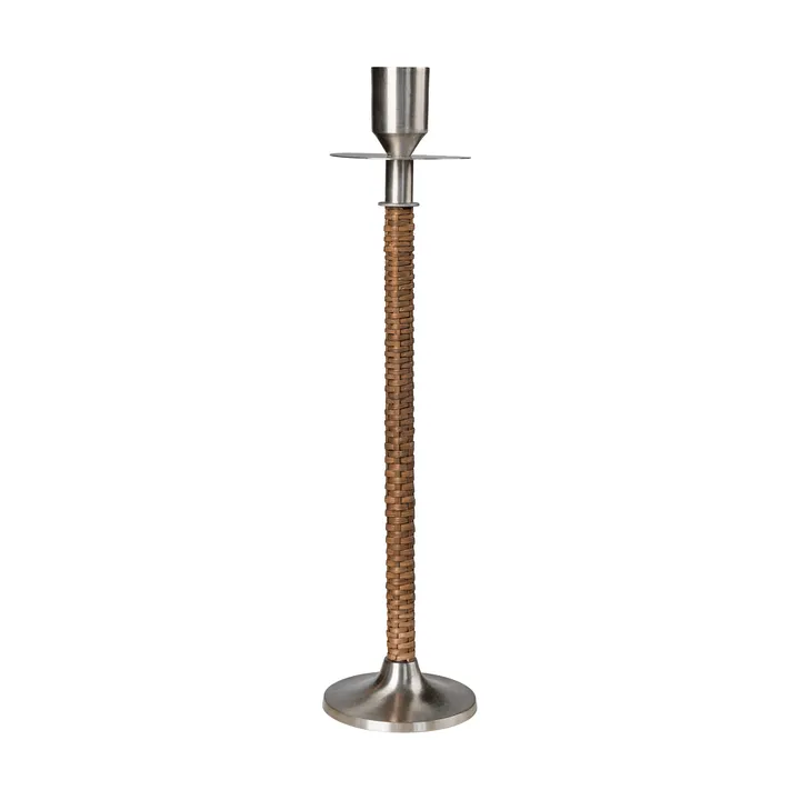Ernst 플랫 위 캔들 홀더 - 브러시드 스틸 Ø8x30 cm - ERNST | 에른스트